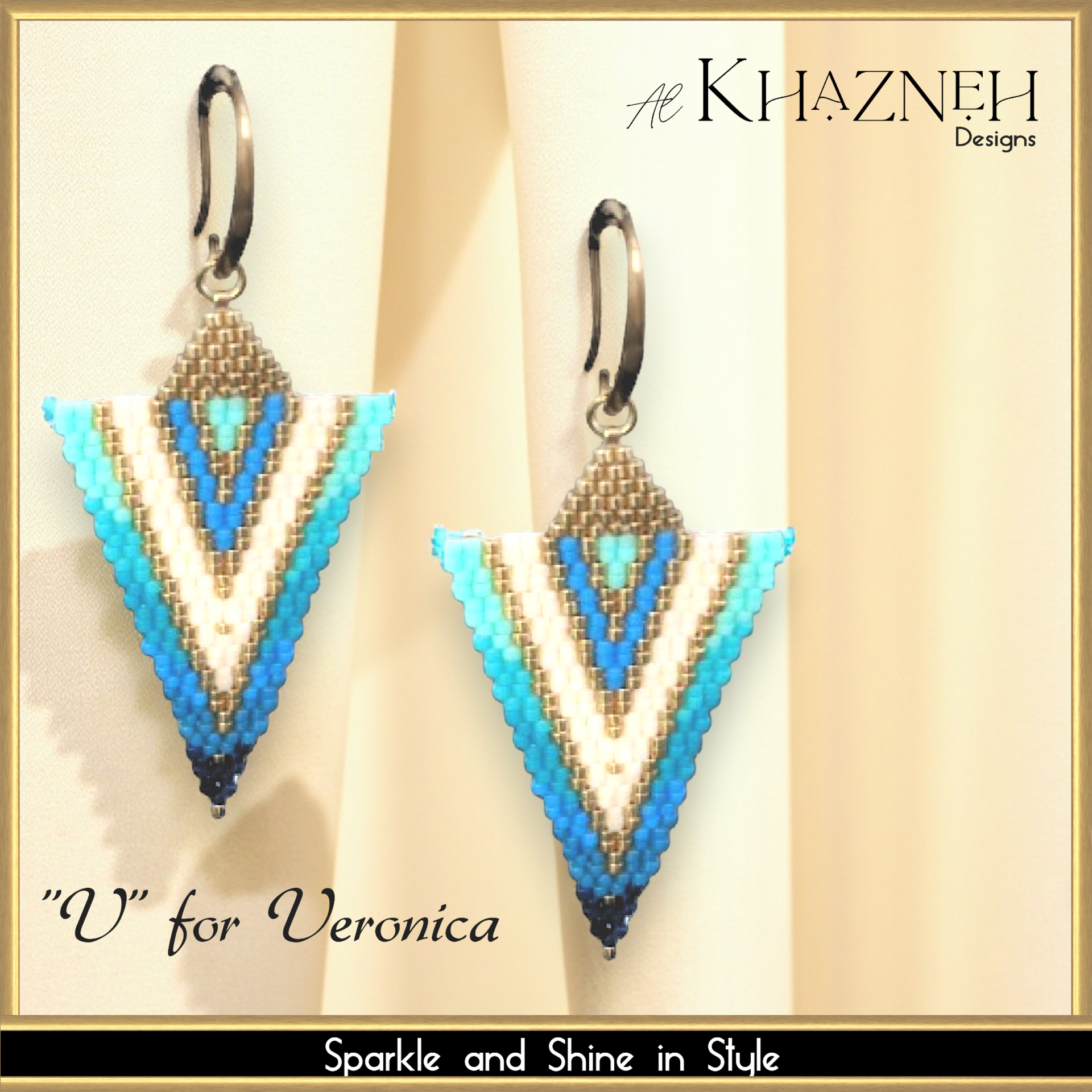 Earrings "V" for VERONICA Tutorial