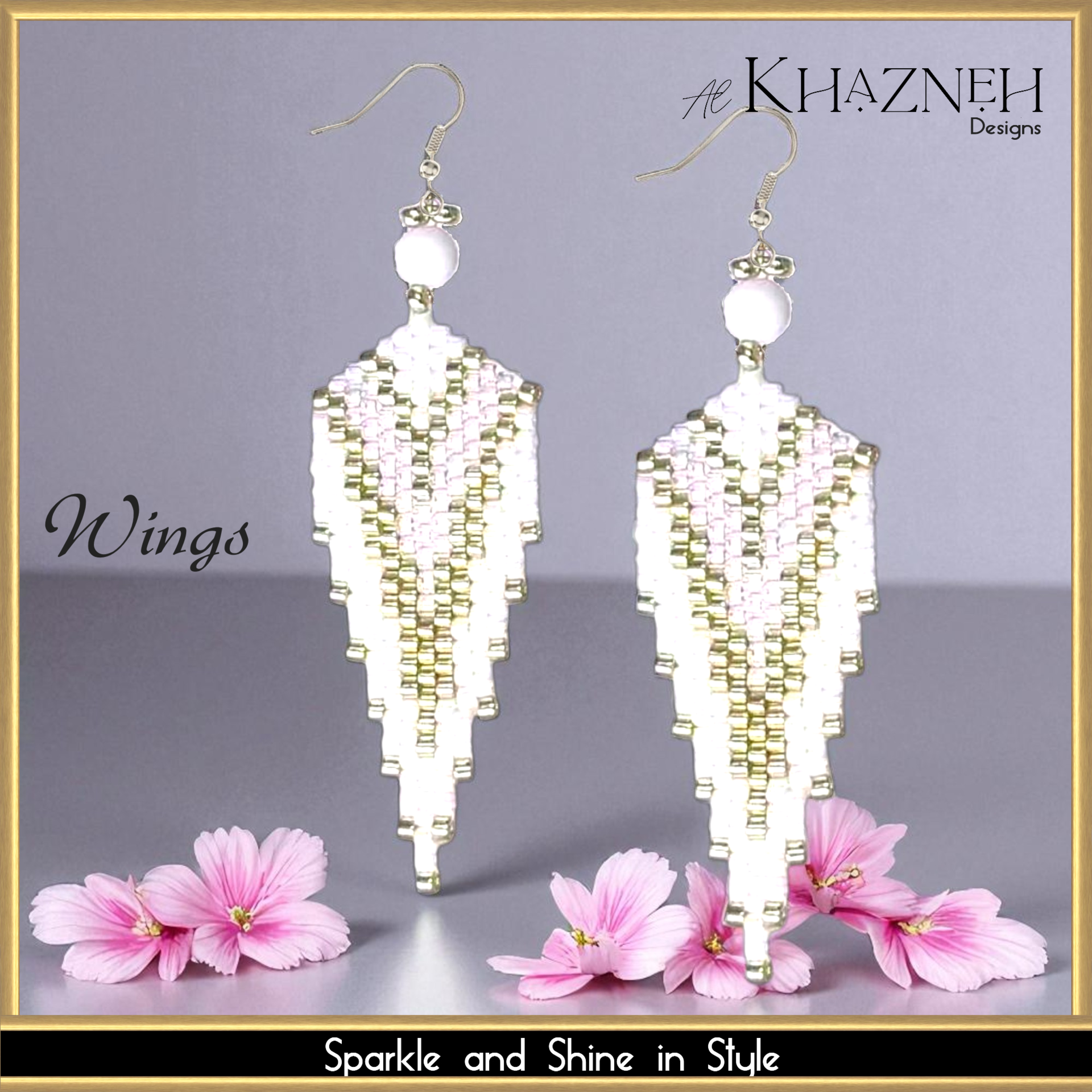 Peyote Earring Pattern "WINGS"