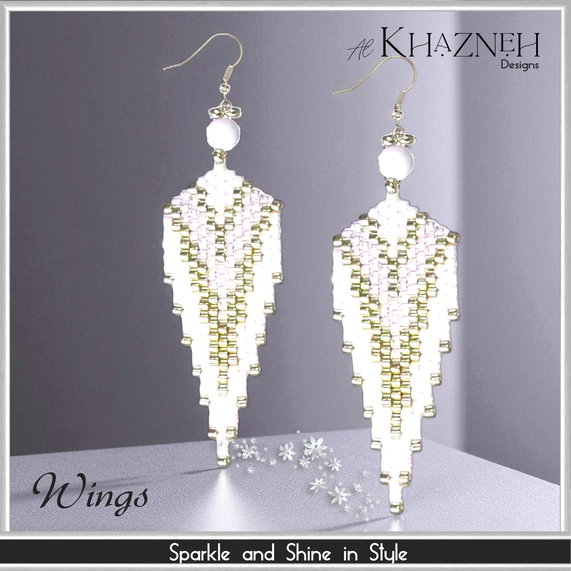 Peyote Earring Pattern "WINGS"
