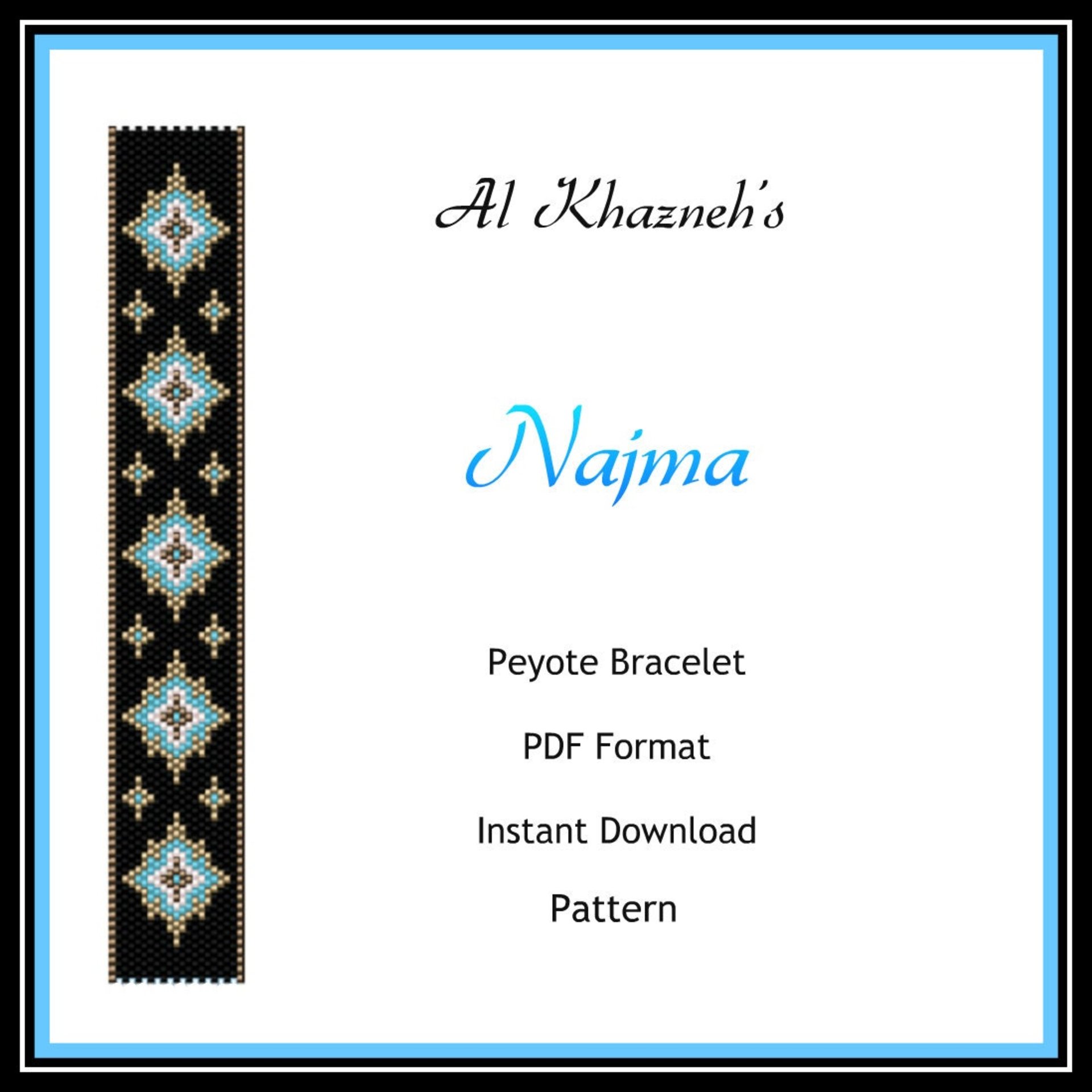 Peyote Bracelet Pattern NAJMA