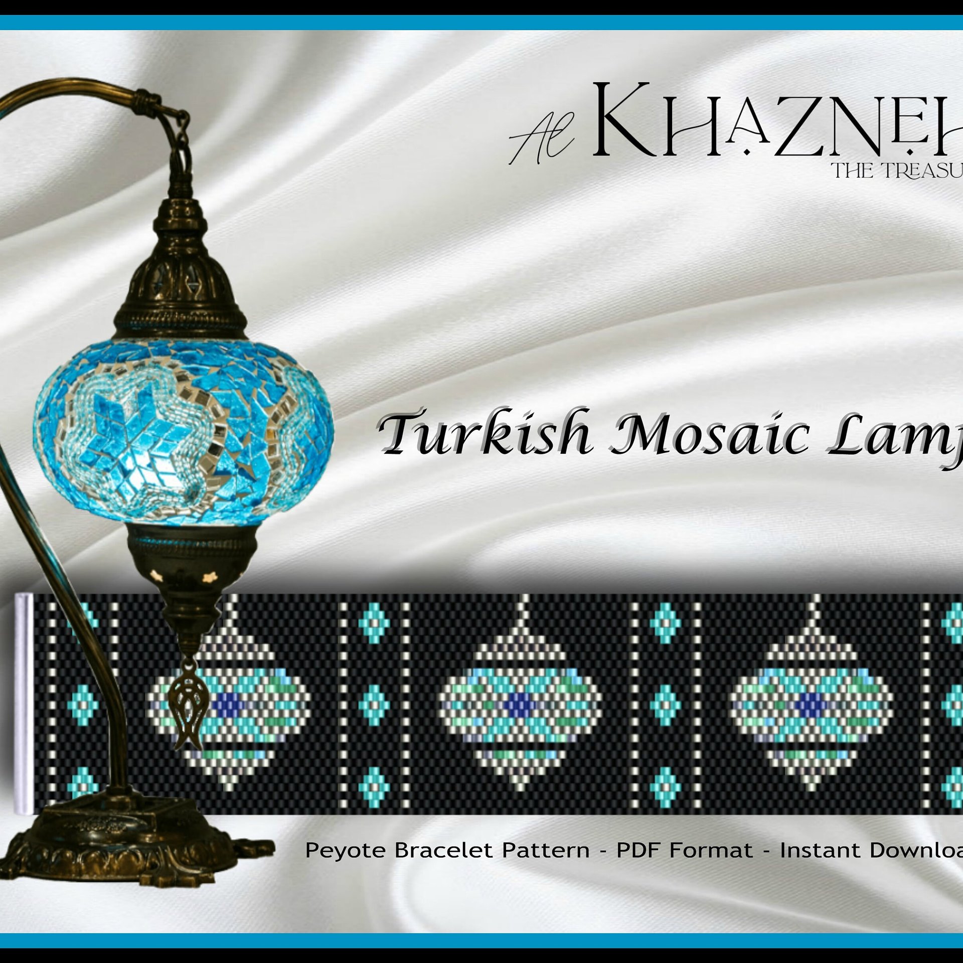 Peyote Bracelet Pattern "TURKISH MOSAIC LAMP"