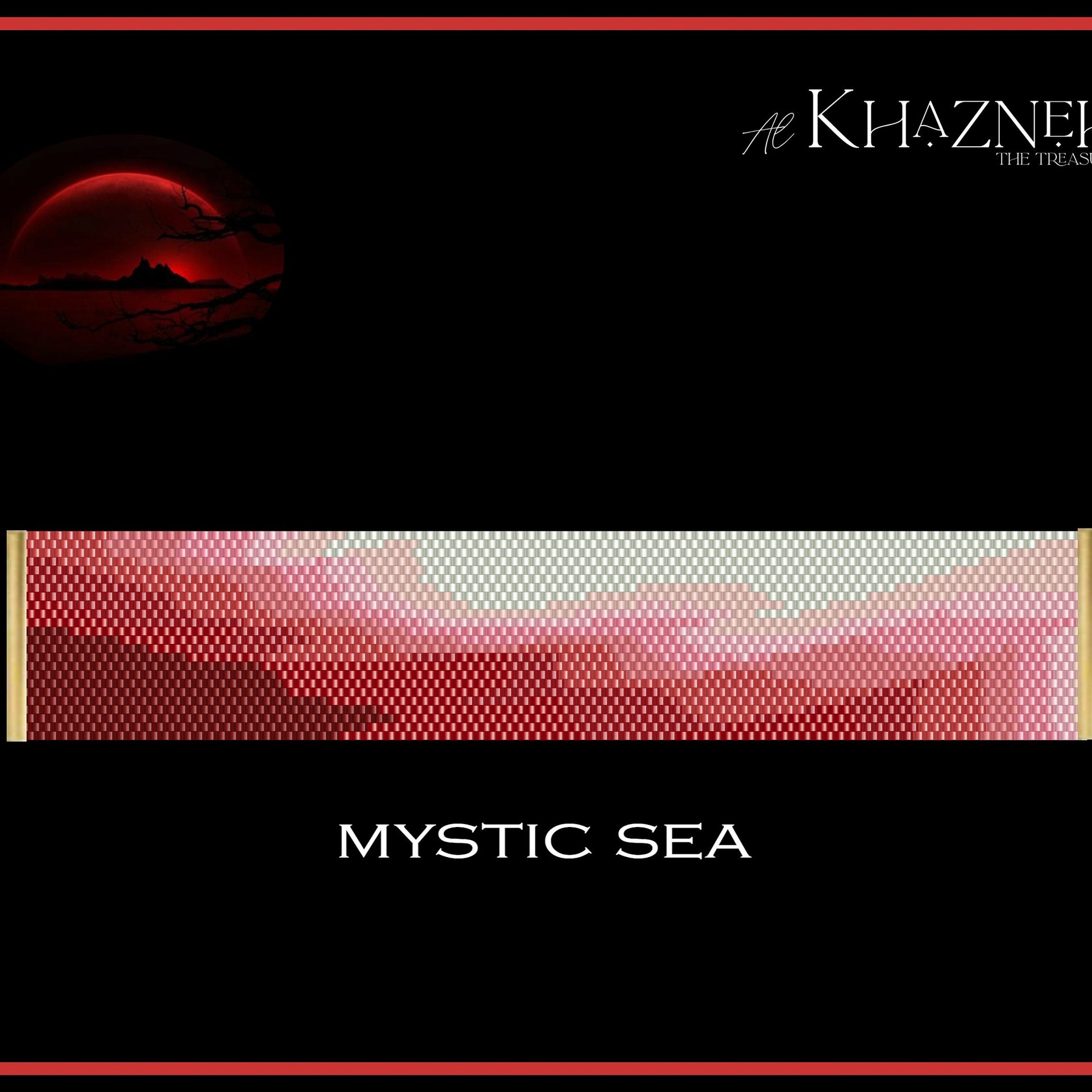 EVEN Peyote Bracelet Pattern "MYSTIC SEA"