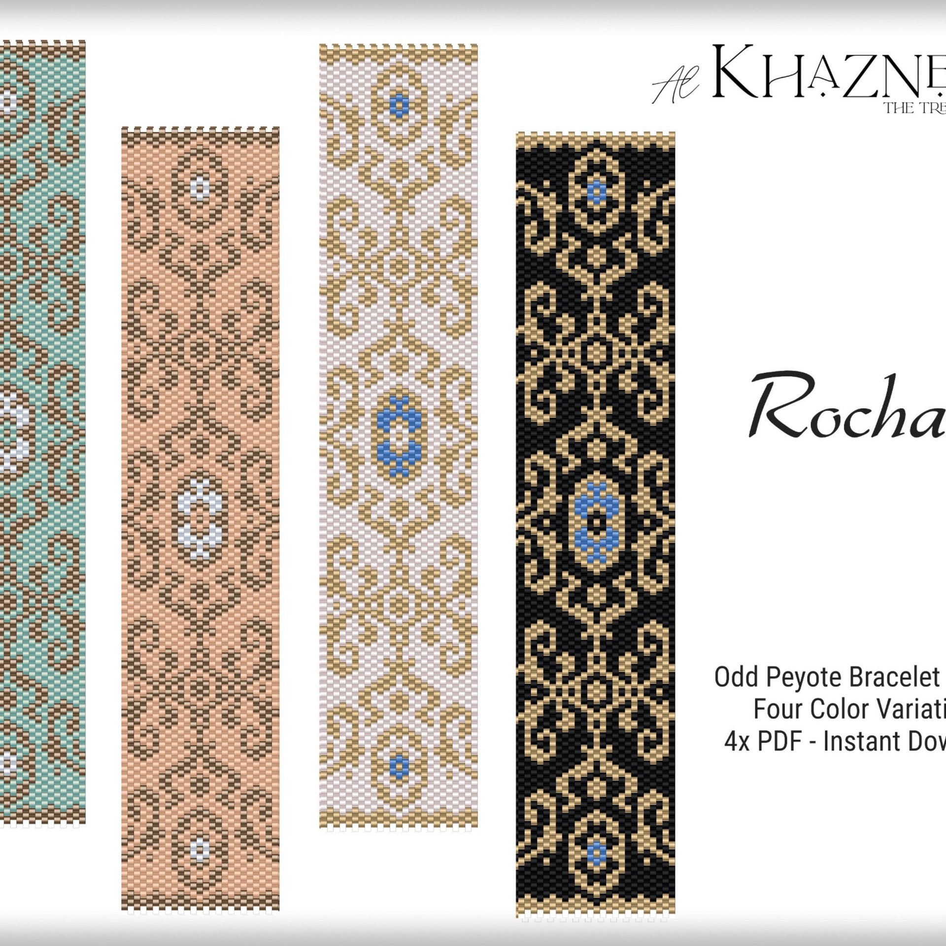 ODD Peyote Bracelet Pattern "ROCHANI"