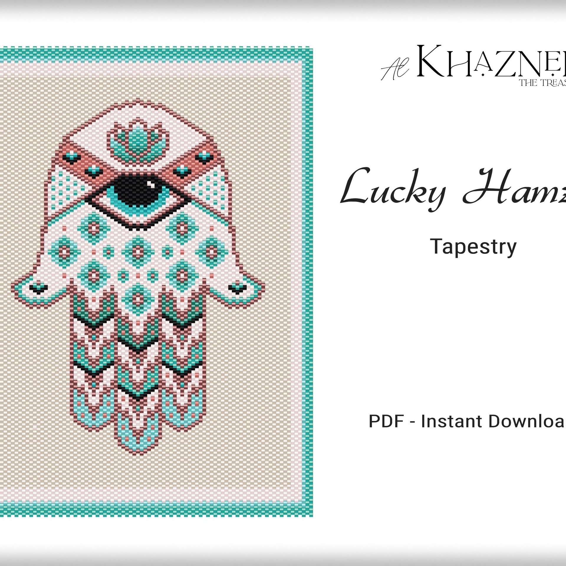 Even Peyote LUCKY HAMZA TAPESTRY