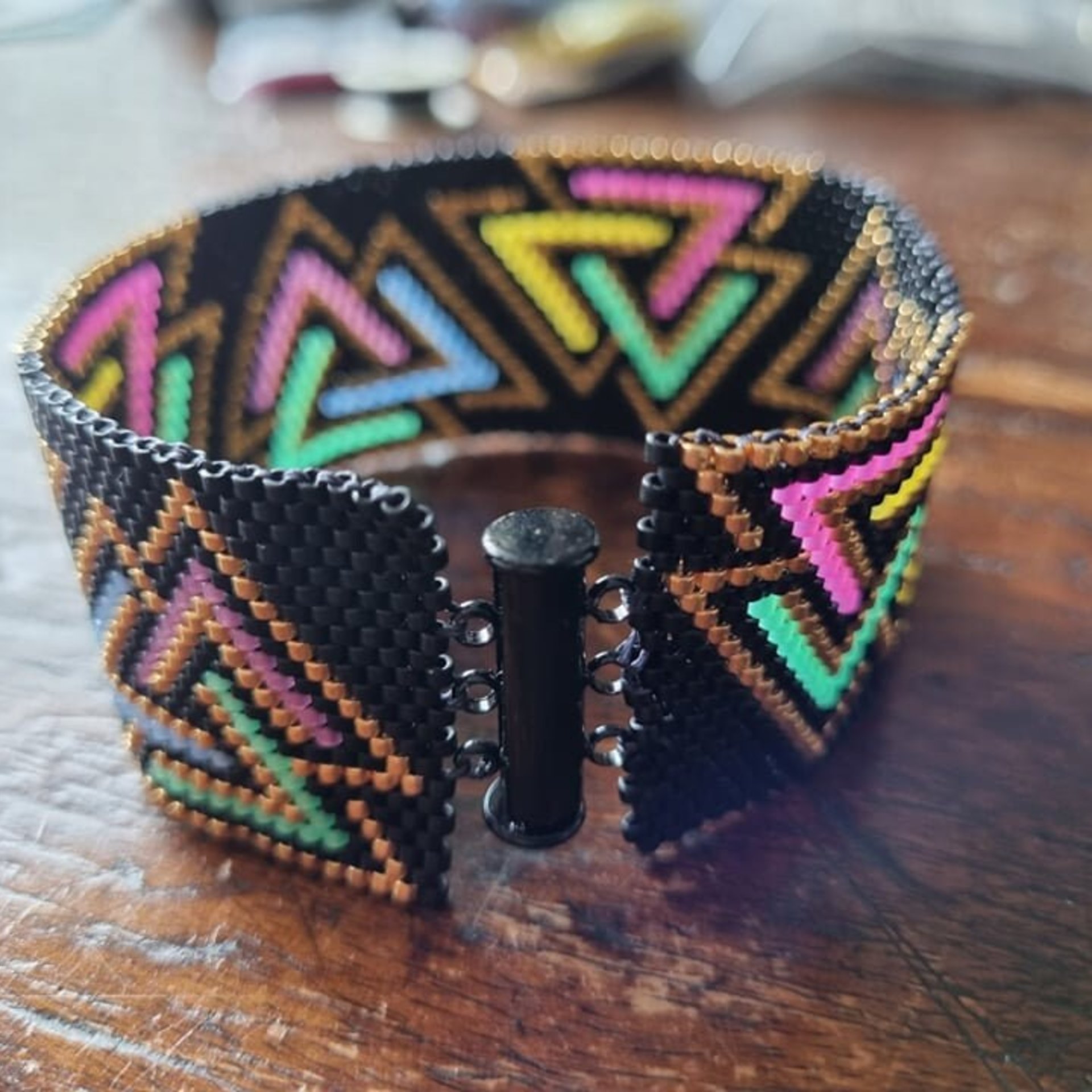 EVEN COUNT Peyote Bracelet Pattern "TRAVAS"