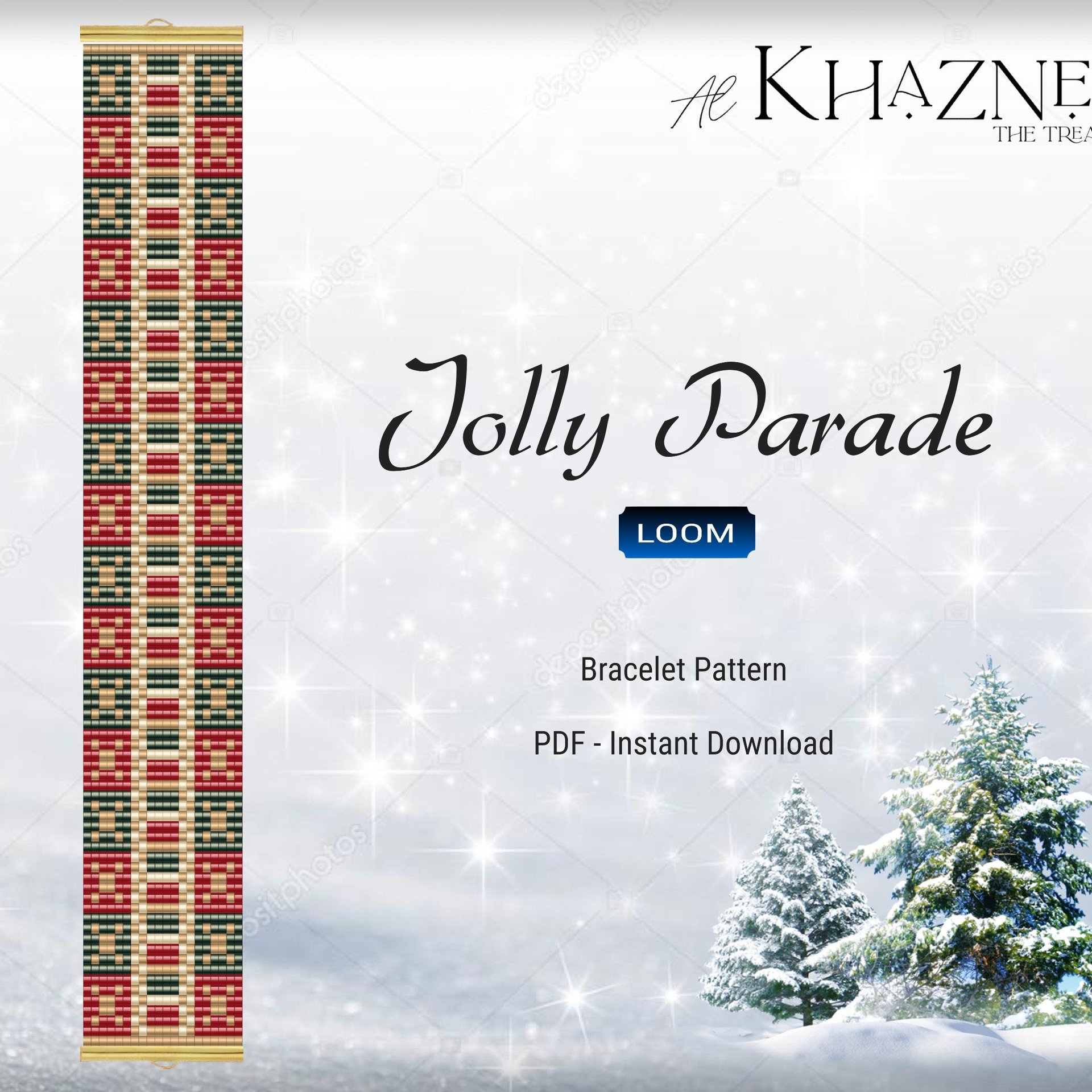 LOOM Bracelet Pattern "JOLLY PARADE"