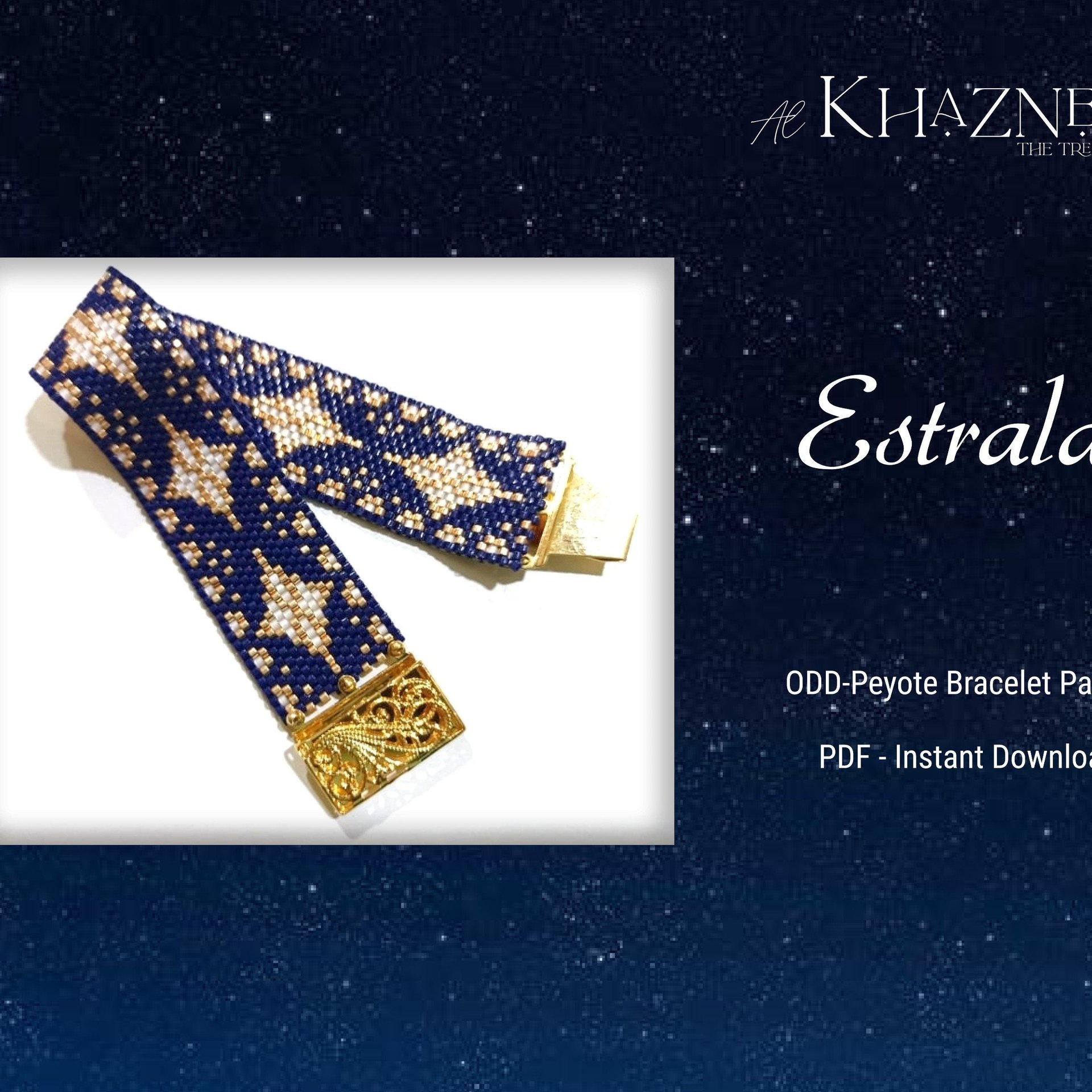 ODD-Peyote Bracelet Pattern "ESTRALA"