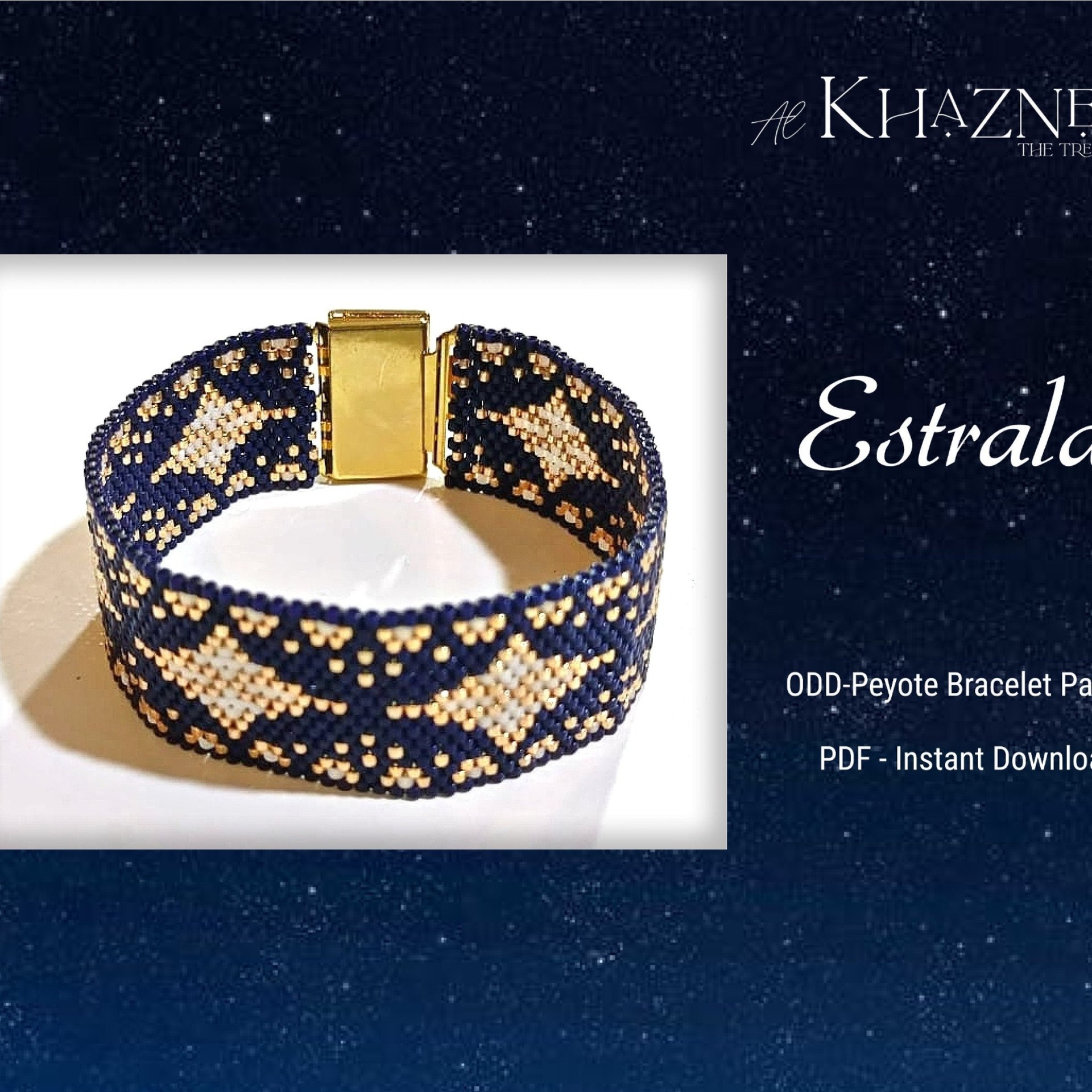ODD-Peyote Bracelet Pattern "ESTRALA"