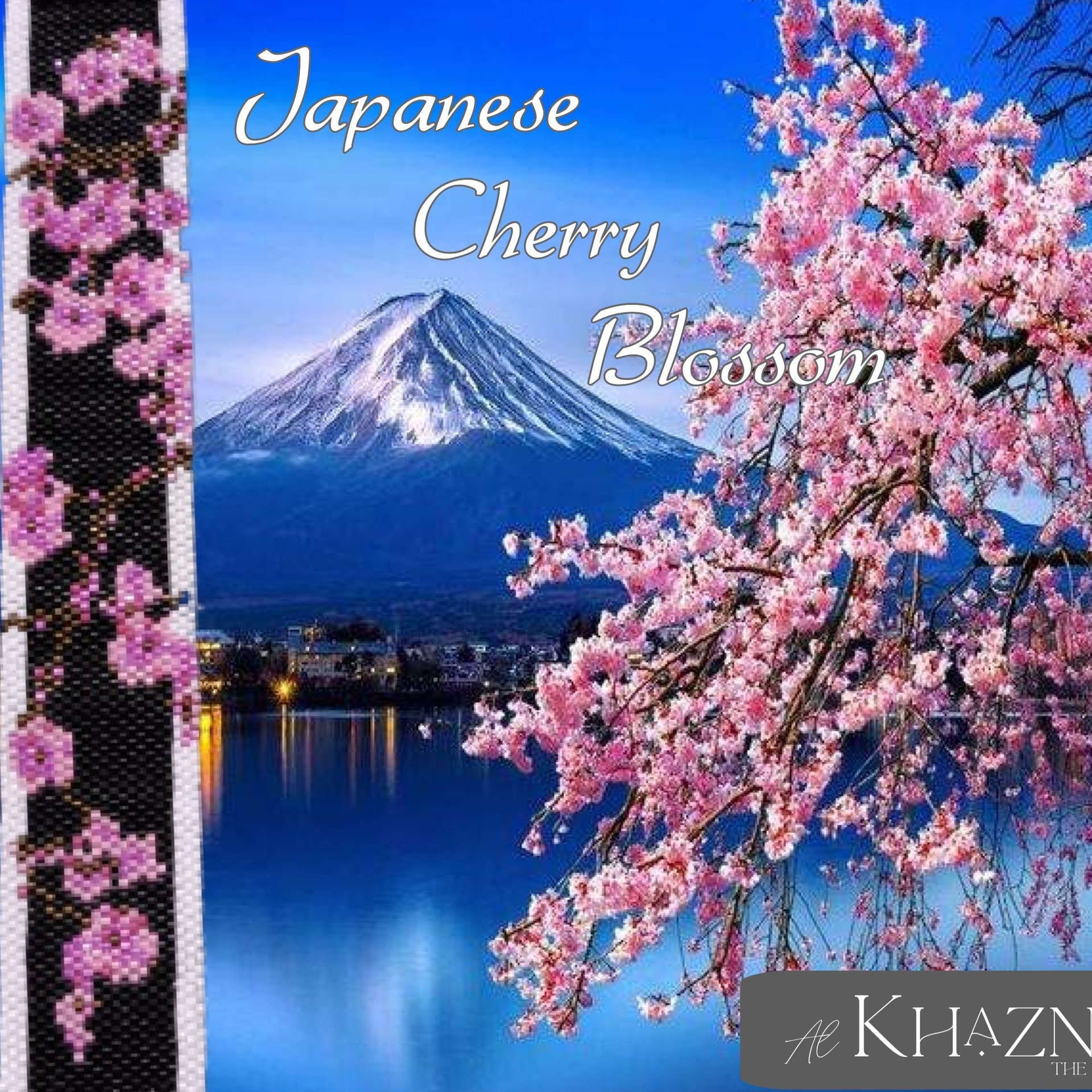 Even Peyote bracelet Pattern "JAPANESE CHERRY BLOSSOM