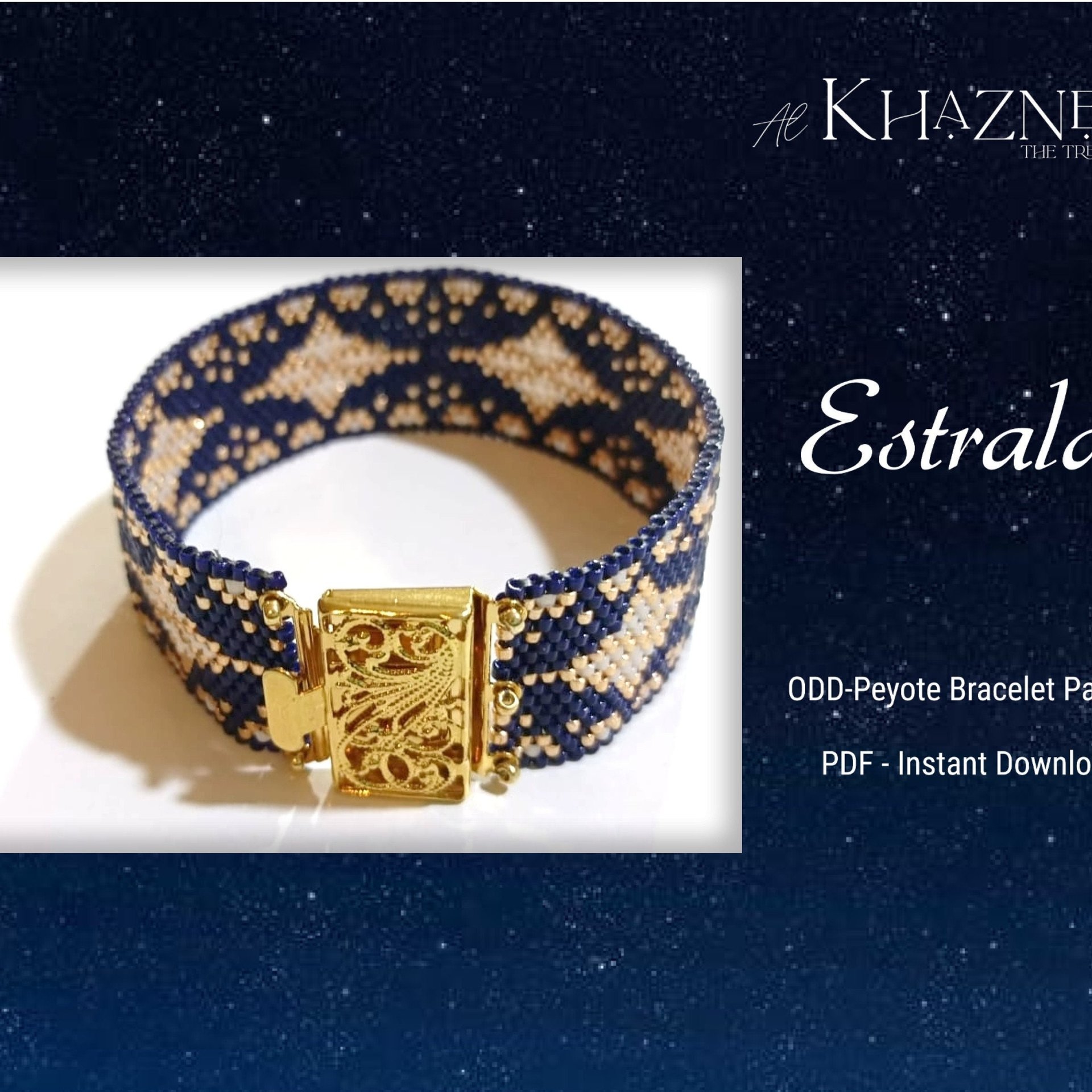 ODD-Peyote Bracelet Pattern "ESTRALA"