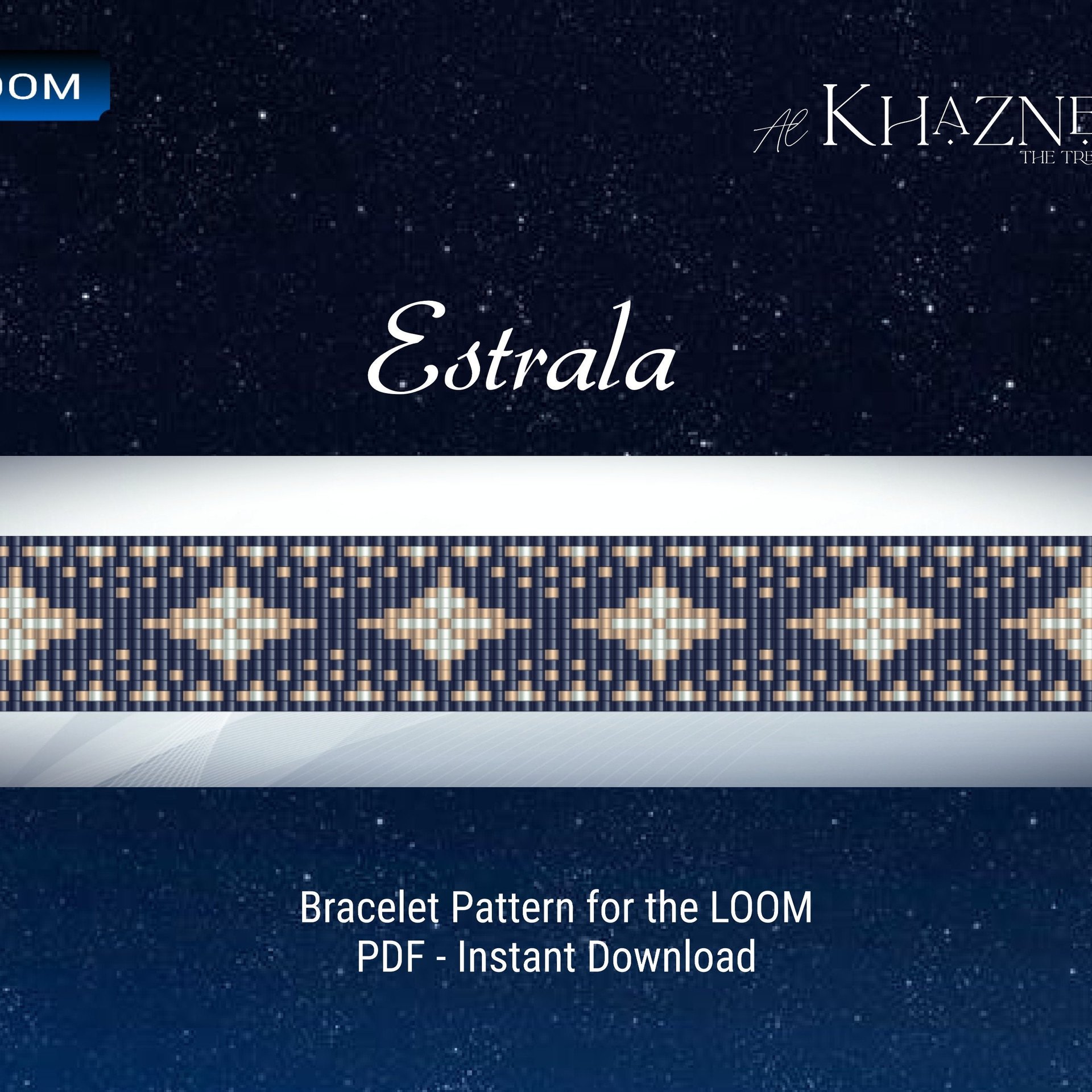 ESTRALA, bracelet pattern for the LOOM