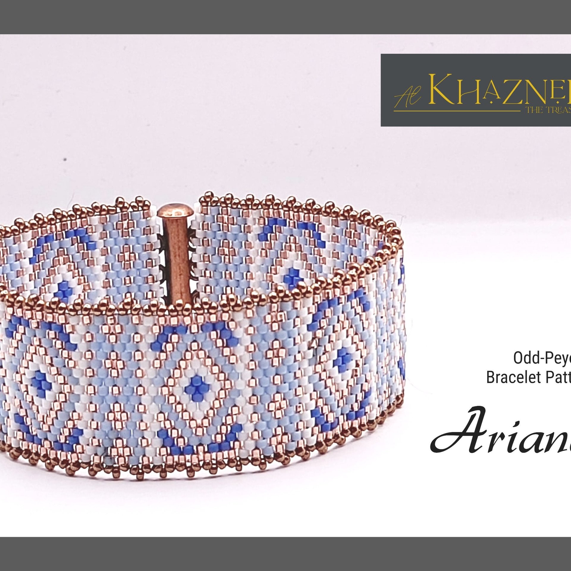 Odd-Peyote Bracelet Pattern "ARIANA"