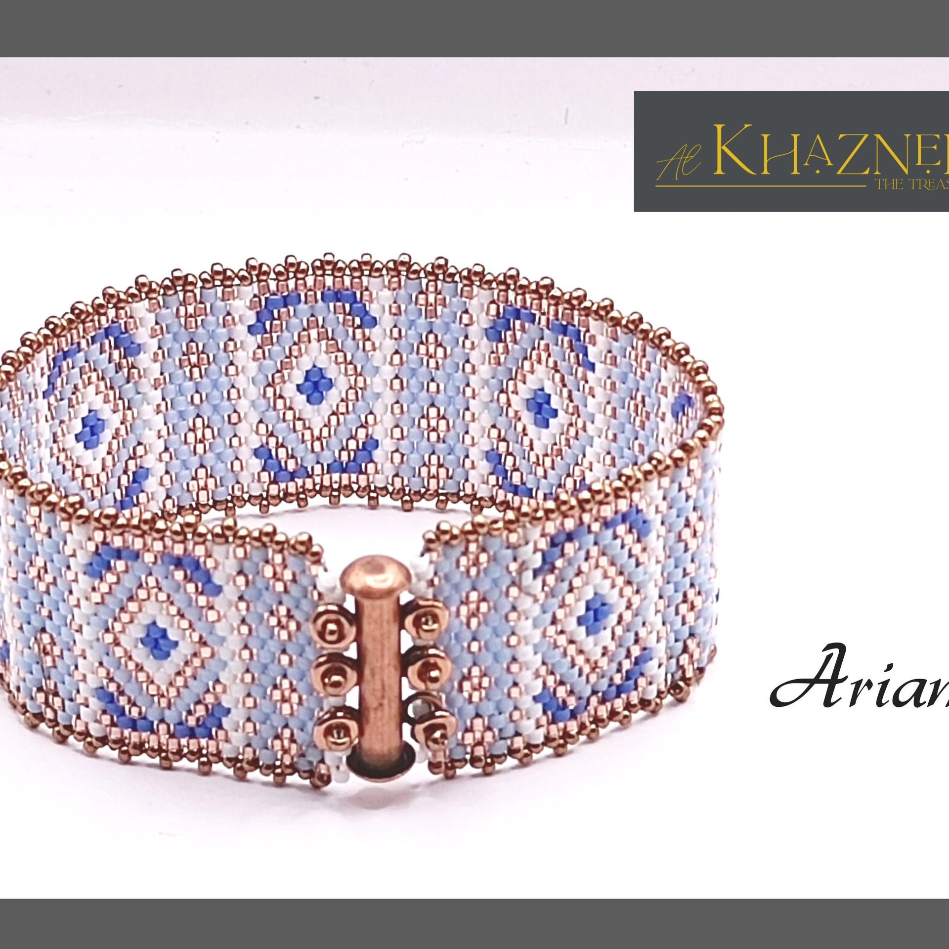 Odd-Peyote Bracelet Pattern "ARIANA"