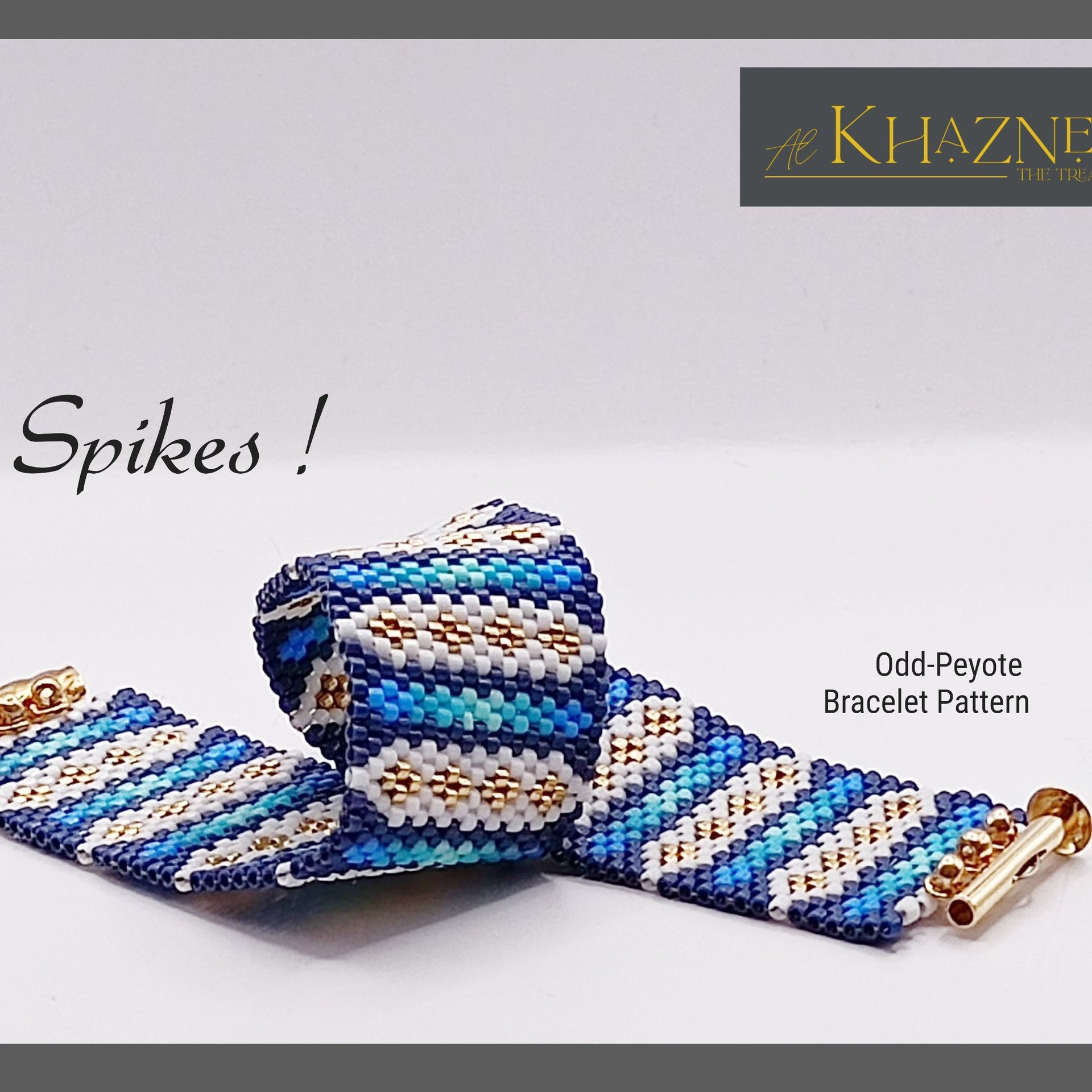 Odd-Peyote Bracelet Pattern "SPIKES"