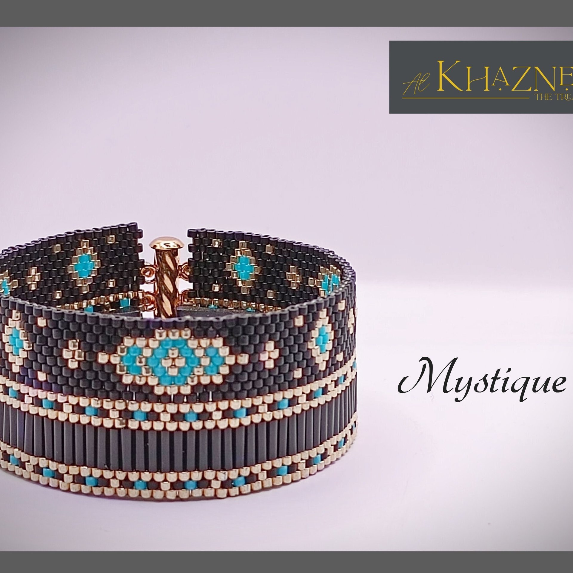 EVEN-Peyote Bracelet Pattern "MYSTIQUE"