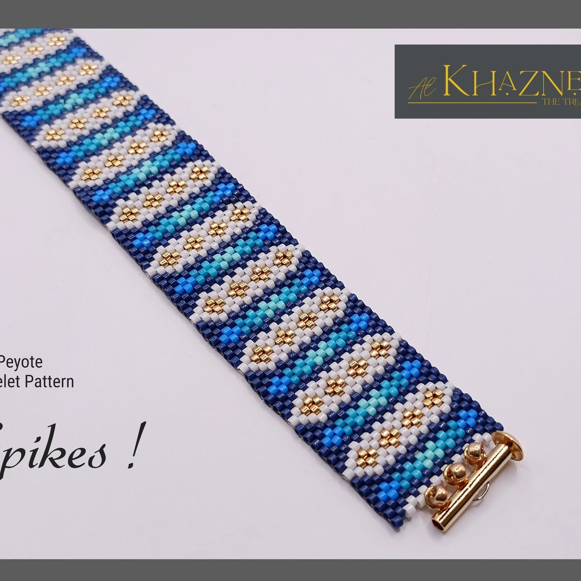 Odd-Peyote Bracelet Pattern "SPIKES"