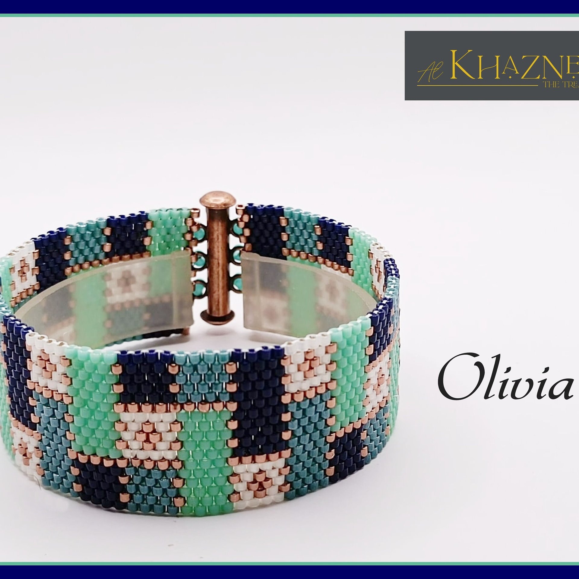 Odd Peyote Bracelet Pattern "OLIVIA"