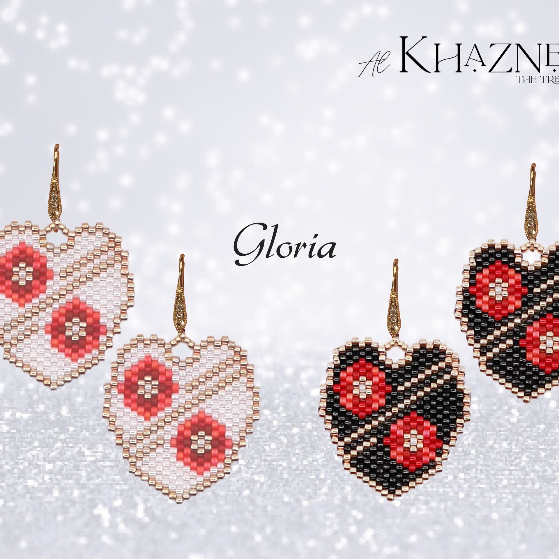 BRICK STITCH Earrings "GLORIA"