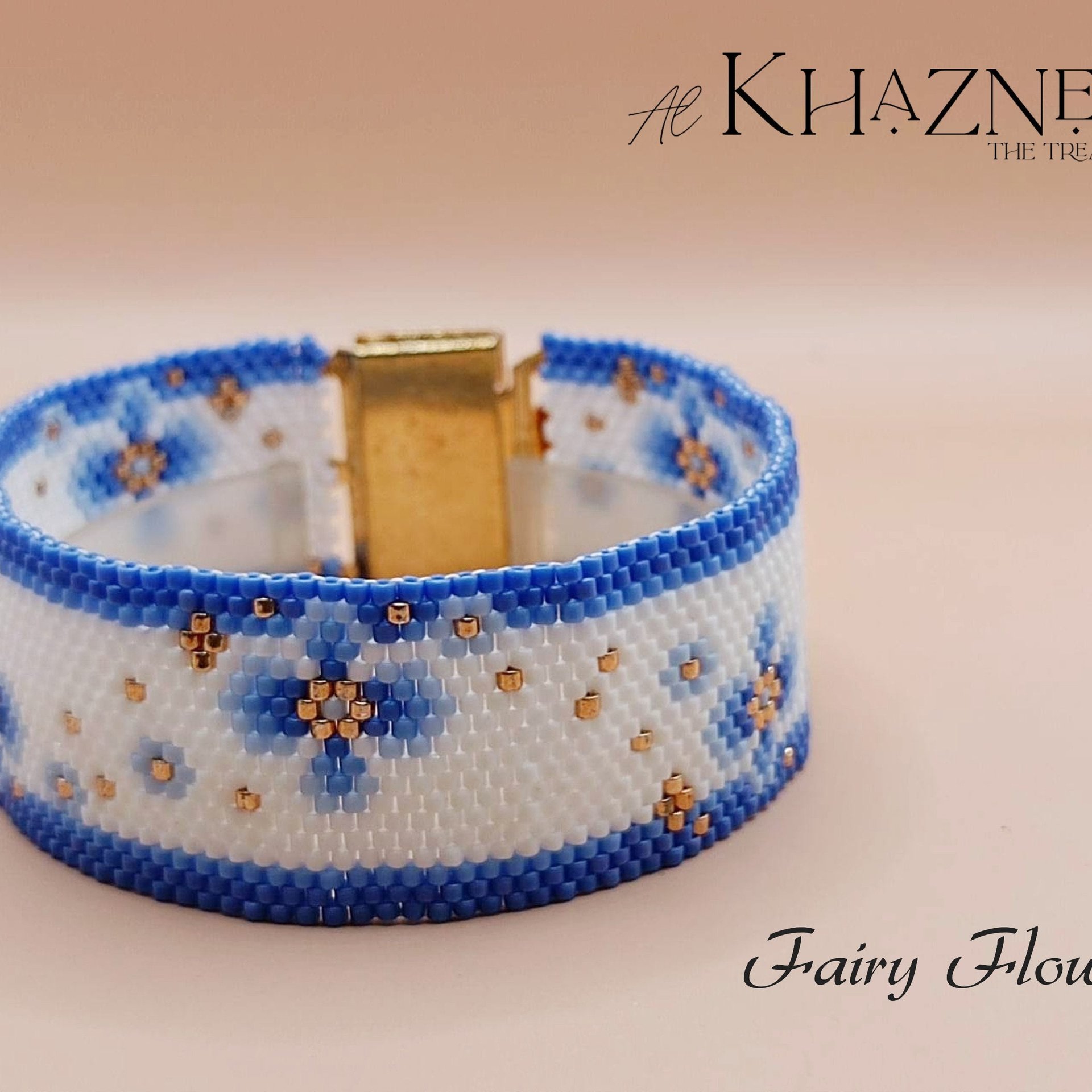 EVEN Peyote Bracelet Pattern "FAIRY FLOWERS"