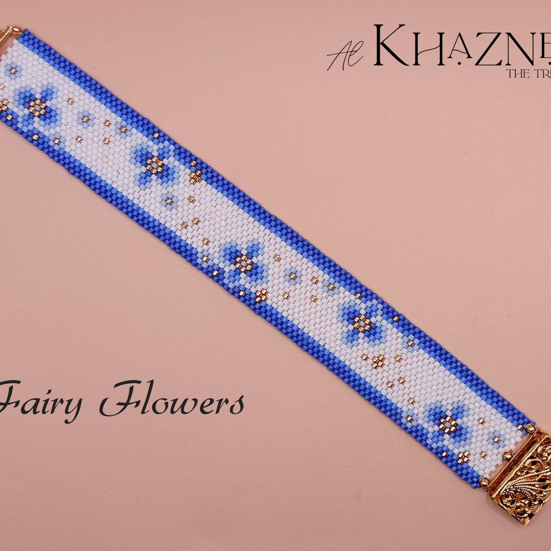 EVEN Peyote Bracelet Pattern "FAIRY FLOWERS"