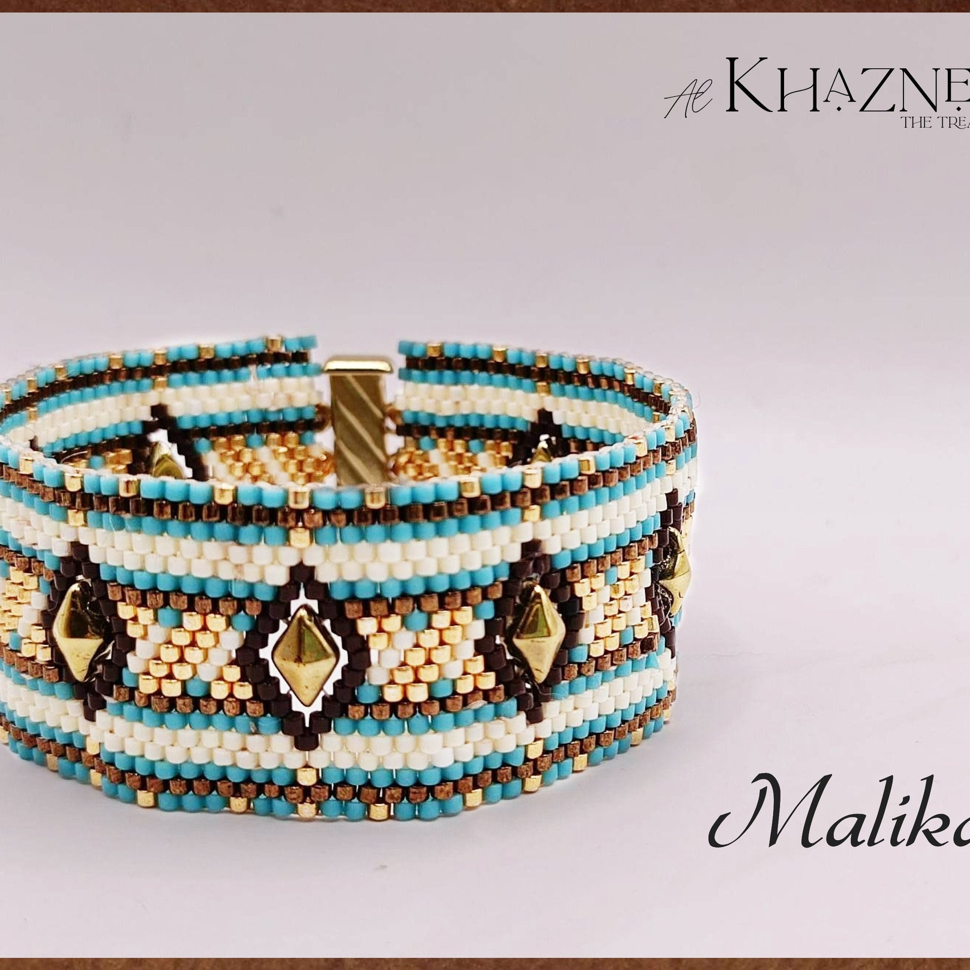 Odd-Peyote Bracelet Pattern/Tutorial "MALIKA"