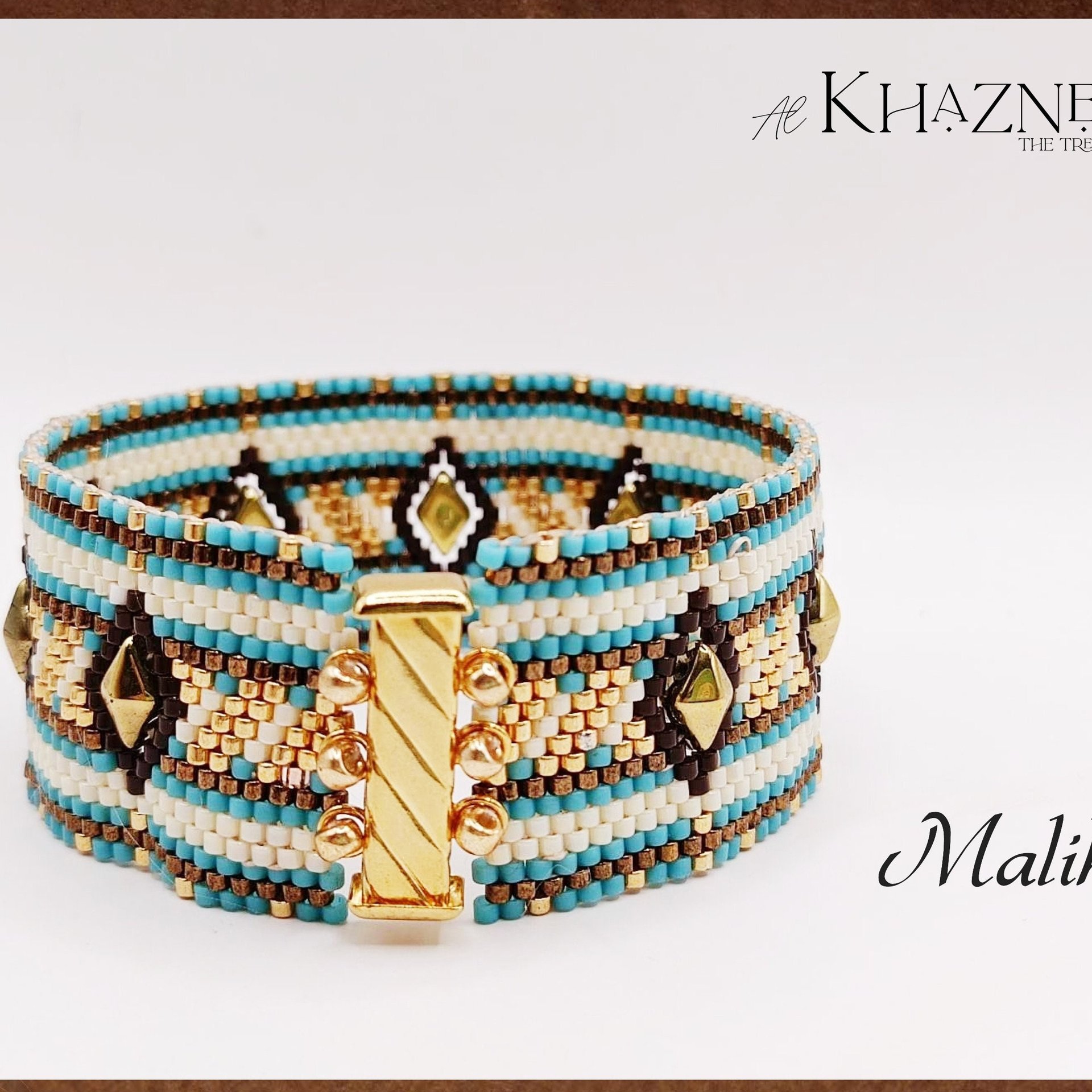 Odd-Peyote Bracelet Pattern/Tutorial "MALIKA"