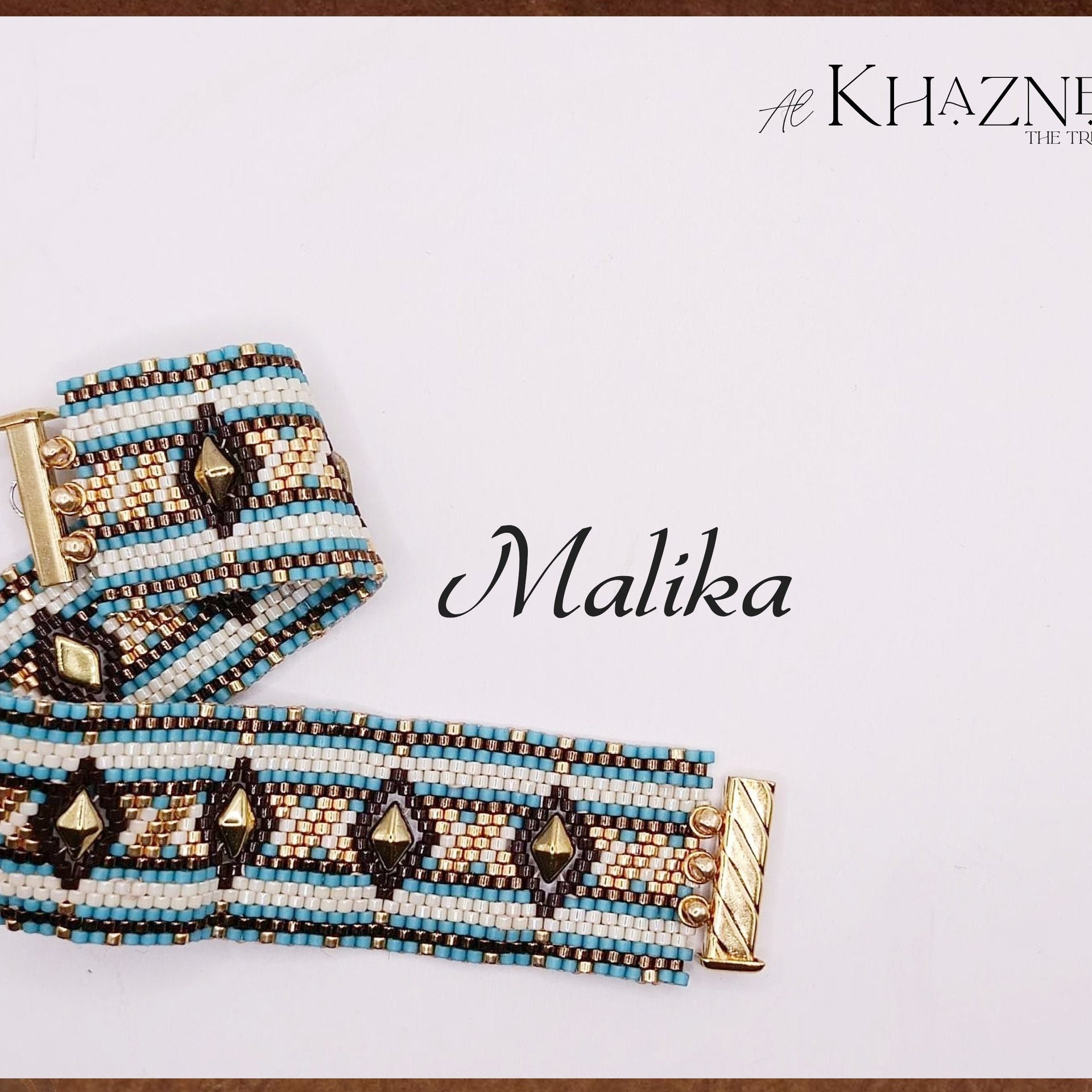Odd-Peyote Bracelet Pattern/Tutorial "MALIKA"