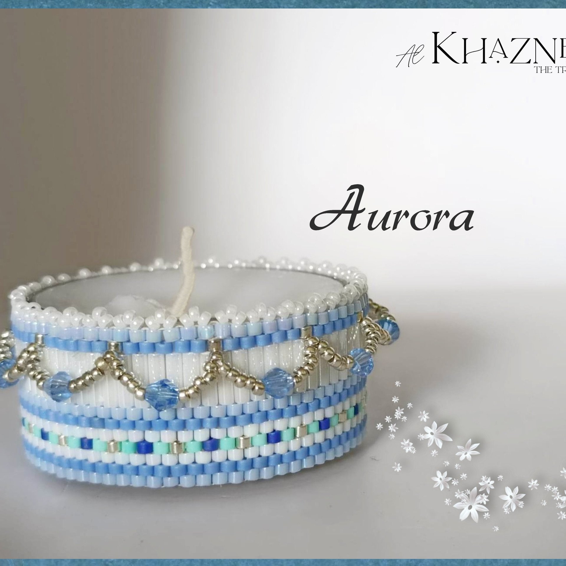 Tealight Cover TUTORIAL - Even Peyote Stitch - "AURORA"