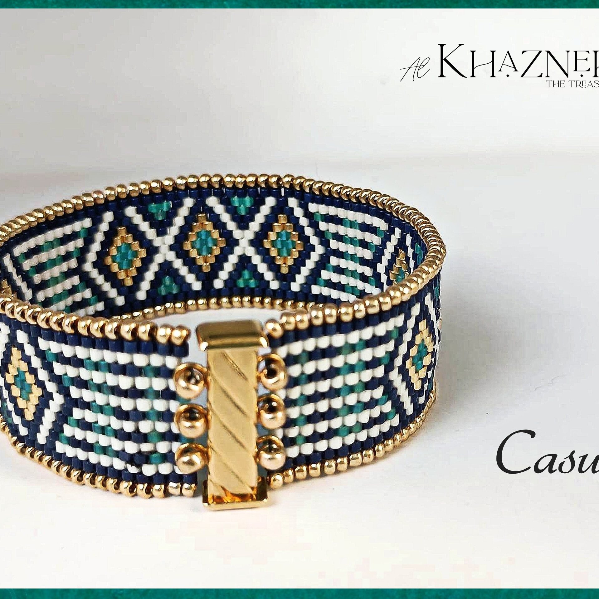 Odd Peyote Bracelet Pattern "CASUAL"
