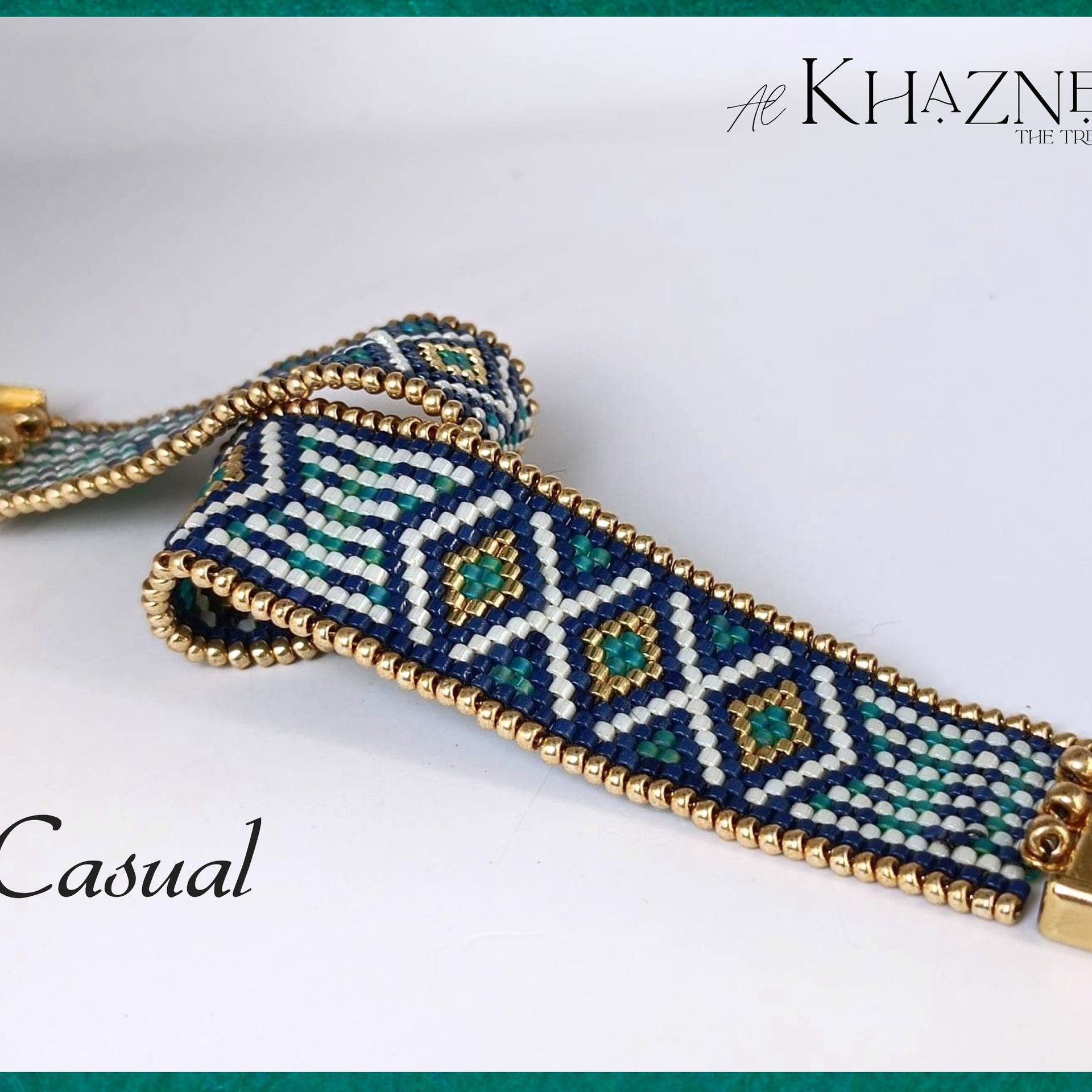 Odd Peyote Bracelet Pattern "CASUAL"