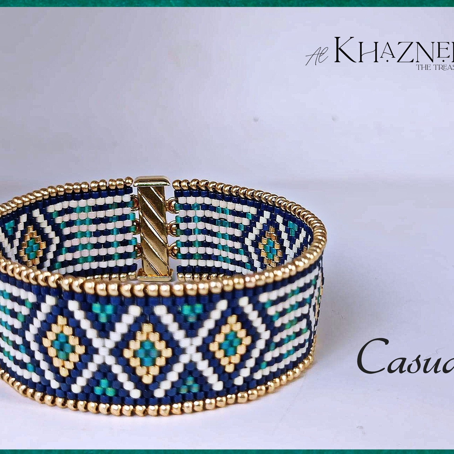 Odd Peyote Bracelet Pattern "CASUAL"