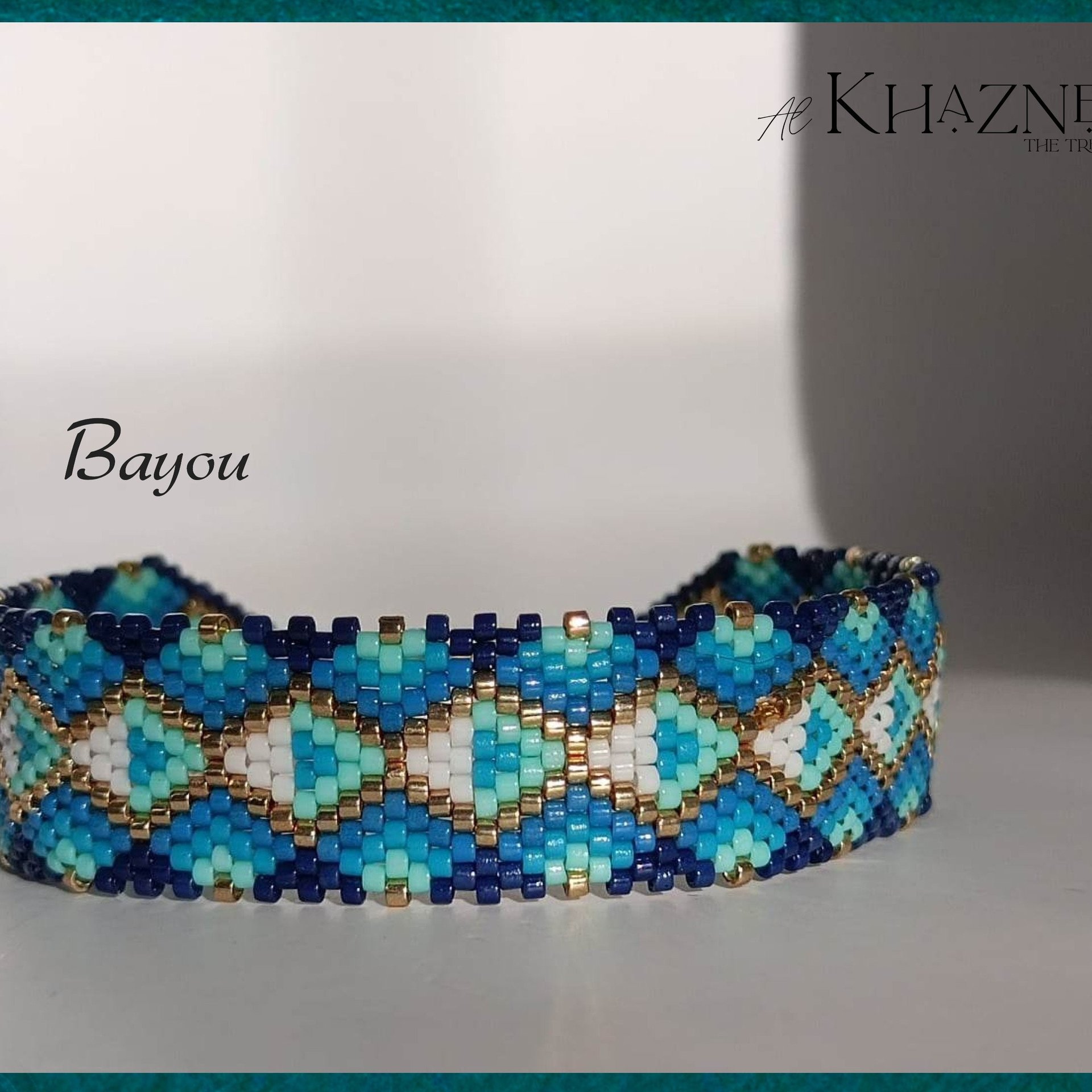 Horizontal Peyote Bracelet Pattern BAYOU
