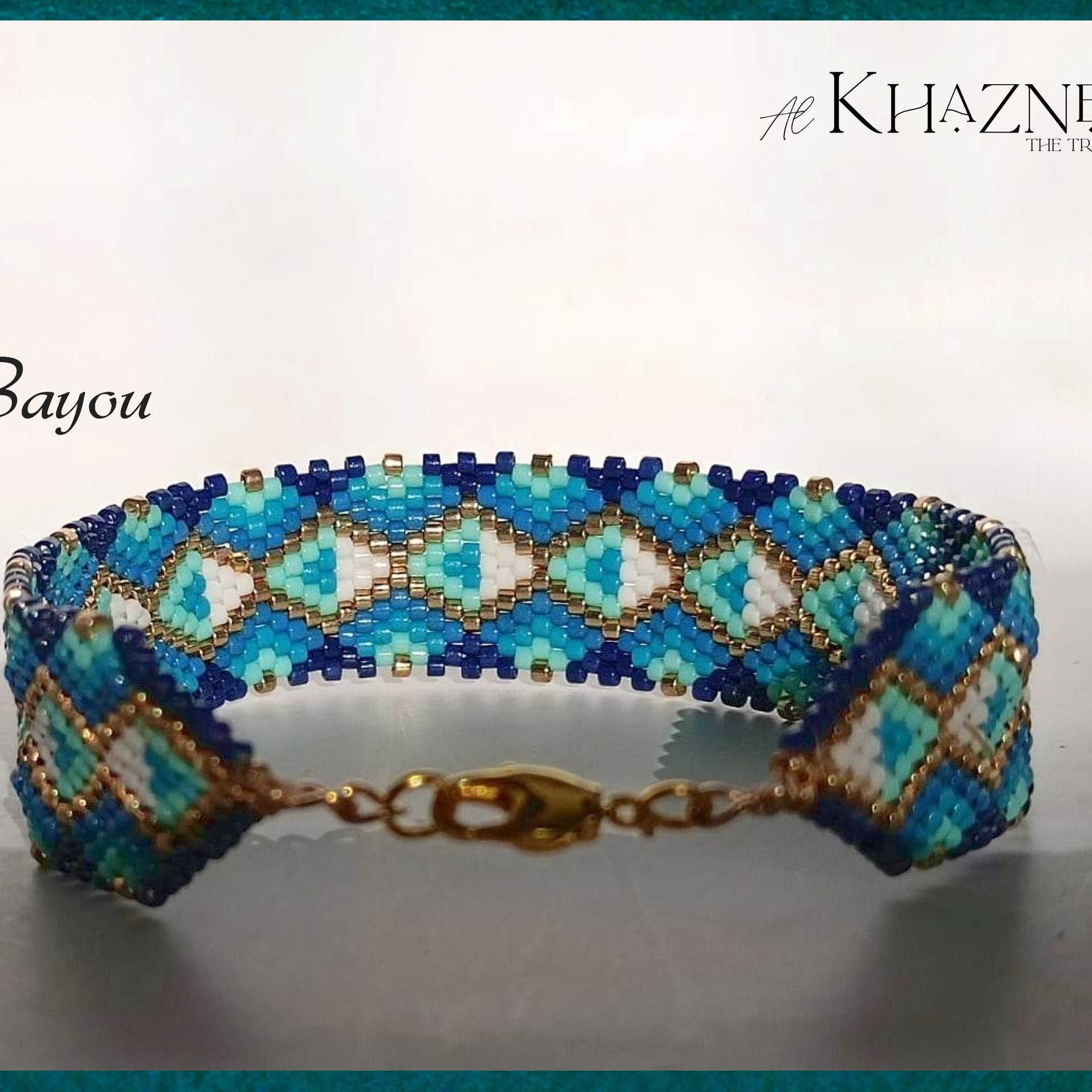 Horizontal Peyote Bracelet Pattern BAYOU