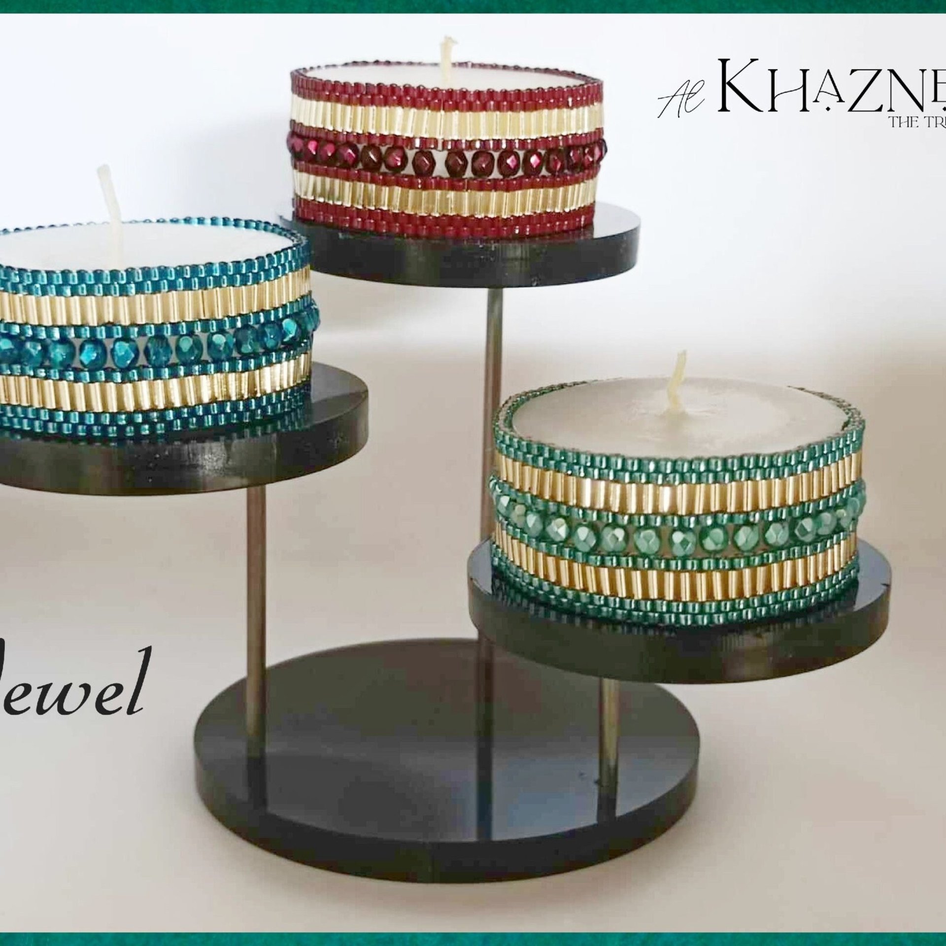 Tealight Cover Tutorial -  "JEWEL" - Even Peyote Stitch