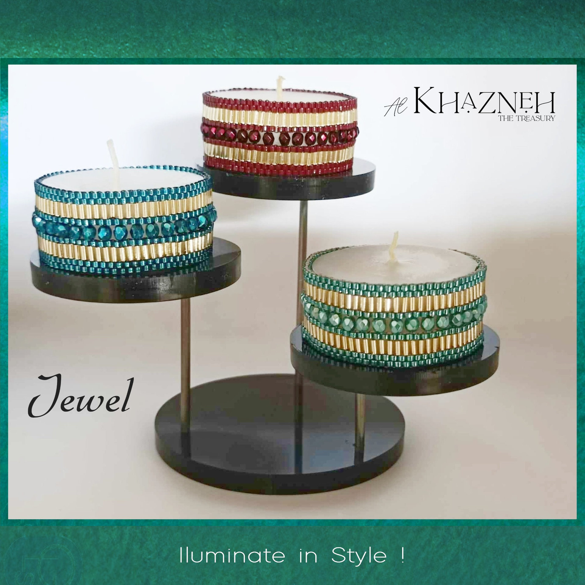 Tealight Cover Tutorial -  "JEWEL" - Even Peyote Stitch