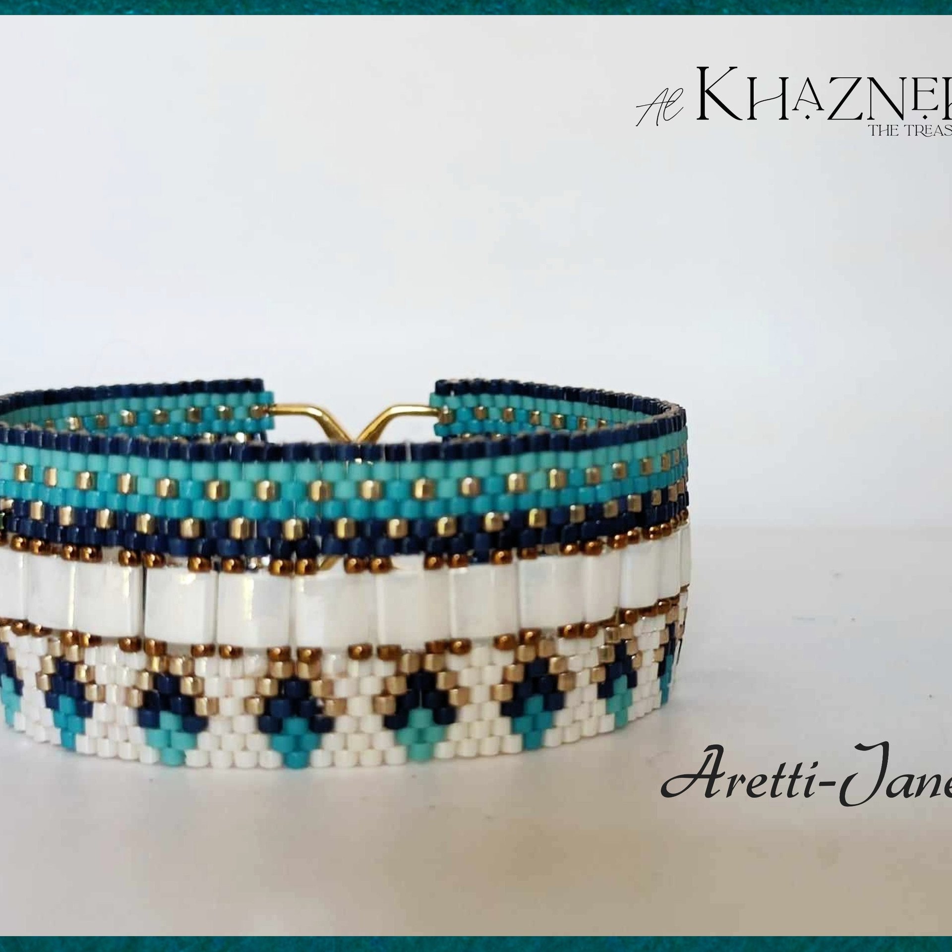 Even Peyote Bracelet Pattern with Tila's "ARETTI-JANE"