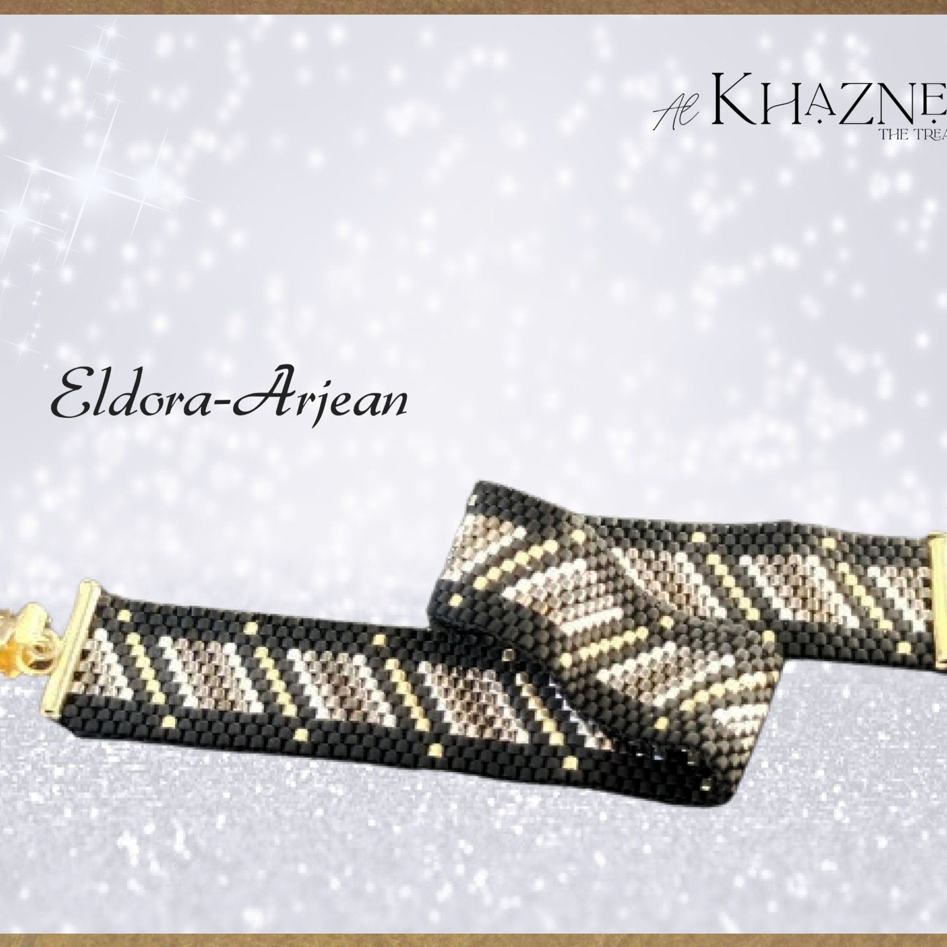 TWO Narrow Even Peyote Bracelet Patterns "ELDORA-ARJEAN"