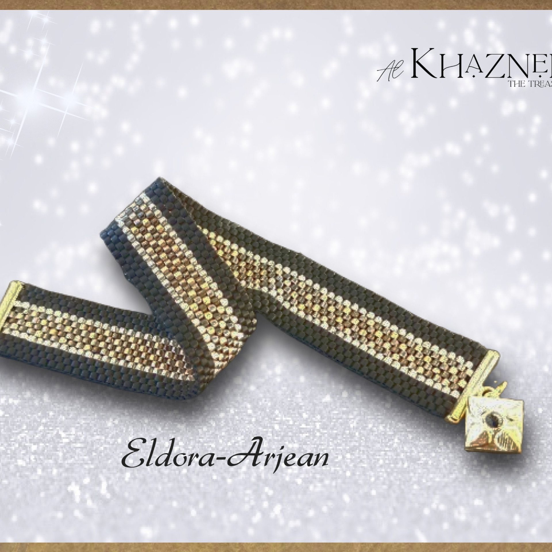 TWO Narrow Even Peyote Bracelet Patterns "ELDORA-ARJEAN"