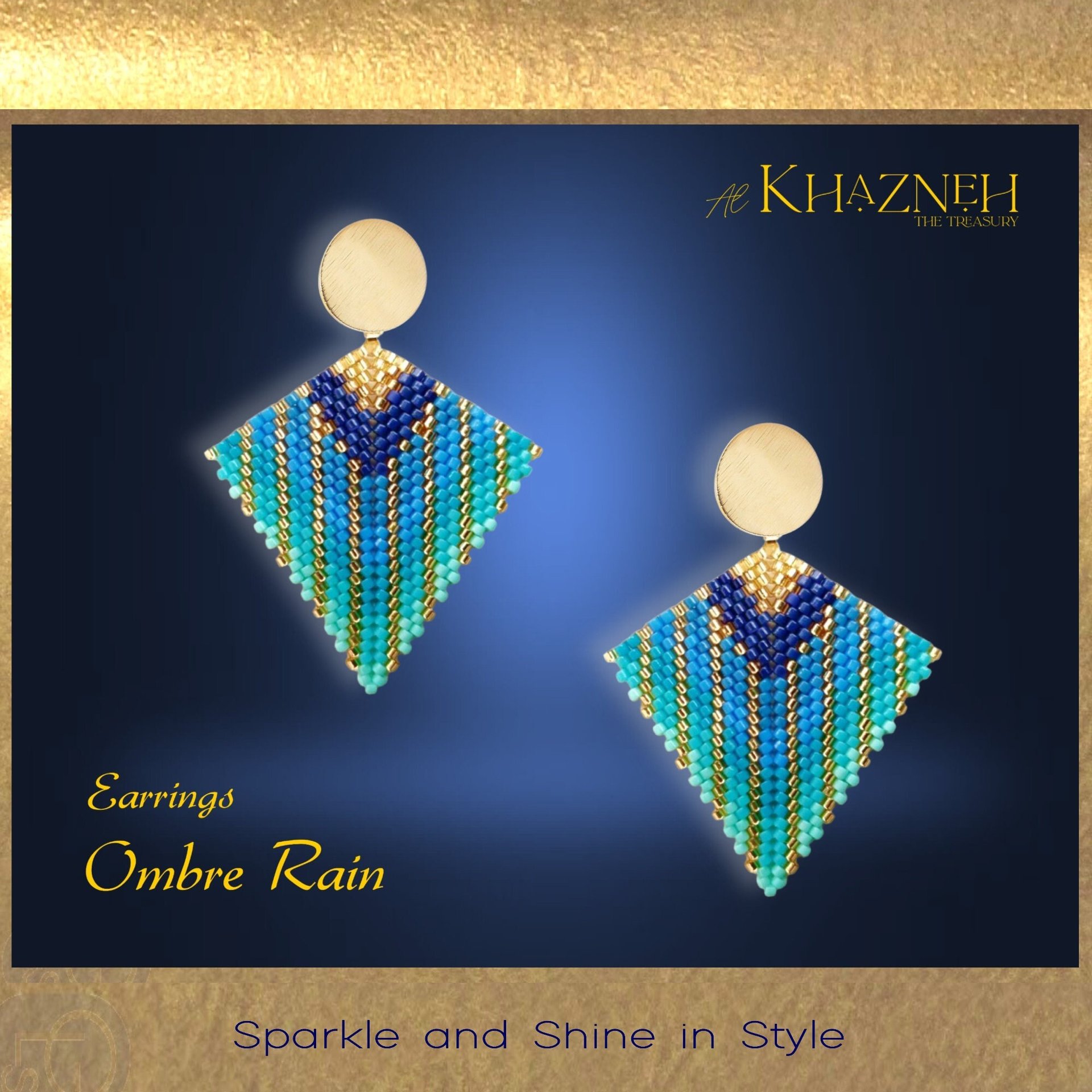 OMBRE RAIN Kite Earrings Pattern