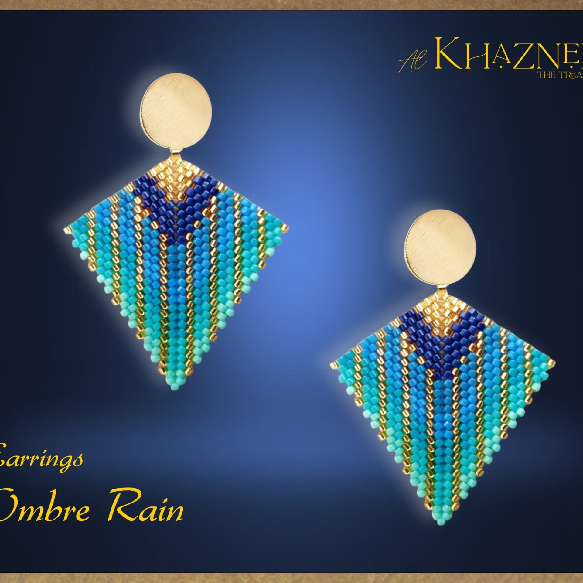 OMBRE RAIN Kite Earrings Pattern