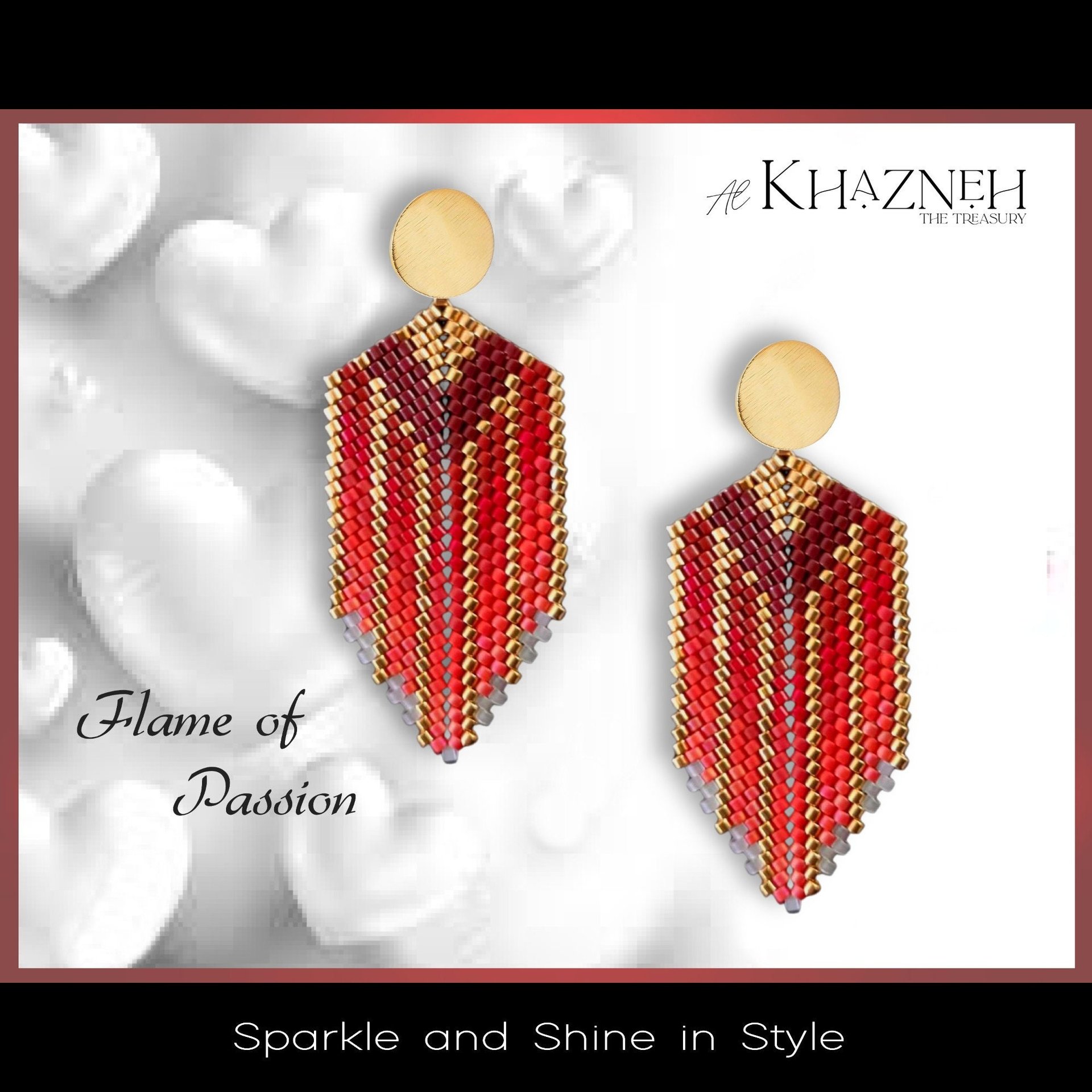FLAME of PASSION Earrings Tutorial