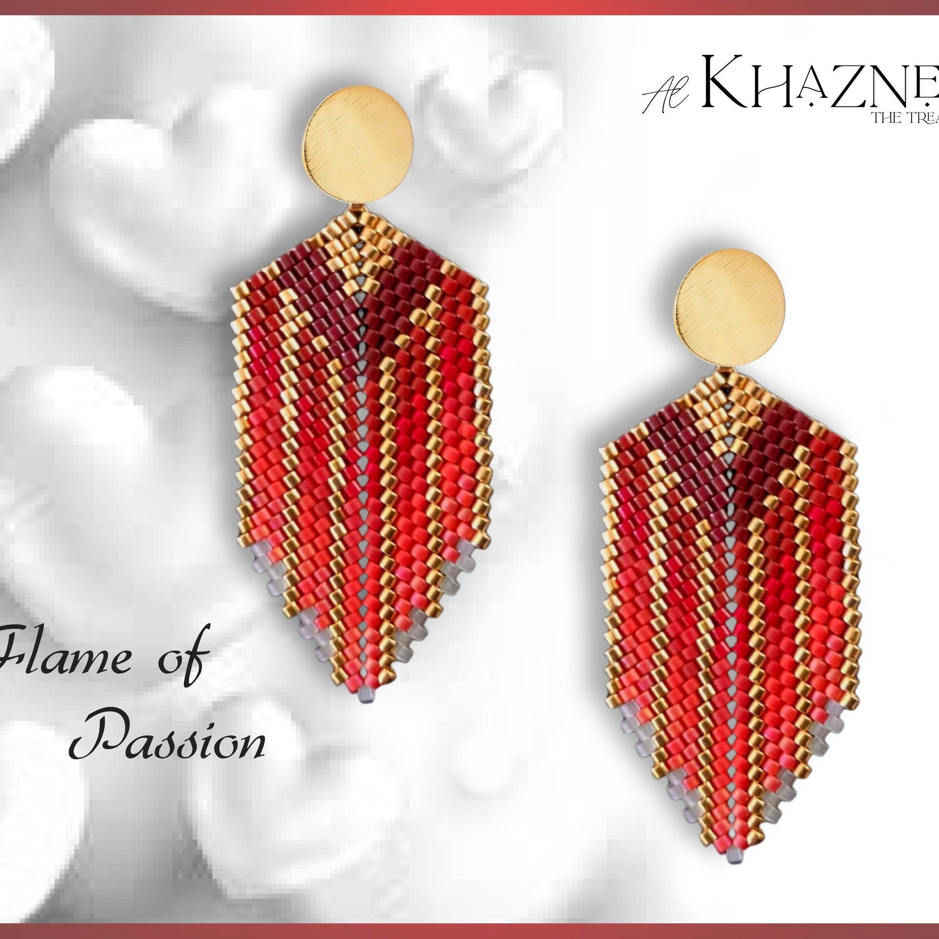 FLAME of PASSION Earrings Tutorial
