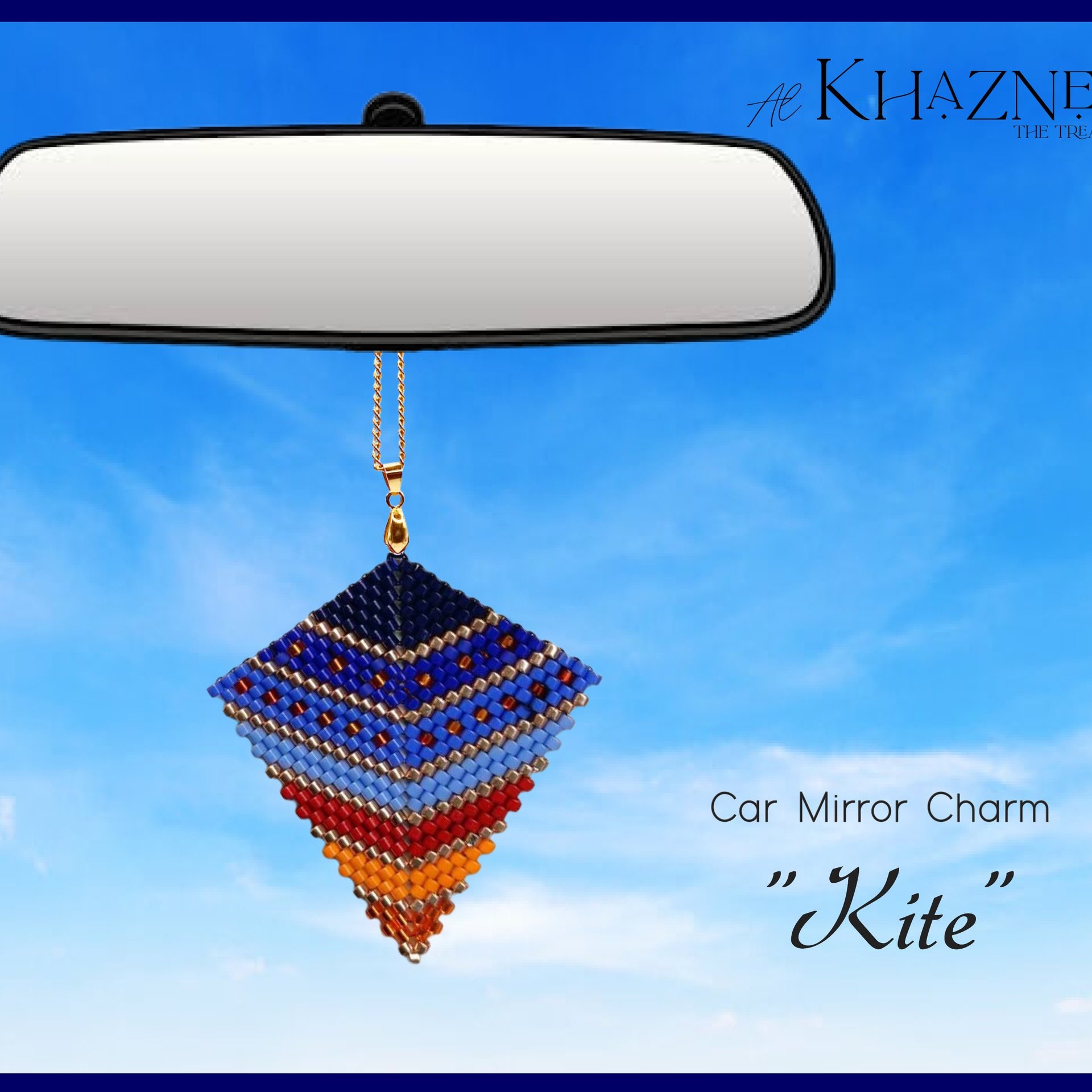 KITE - Earring, Purse Charm, Pendant, Car mirror Charm Pattern