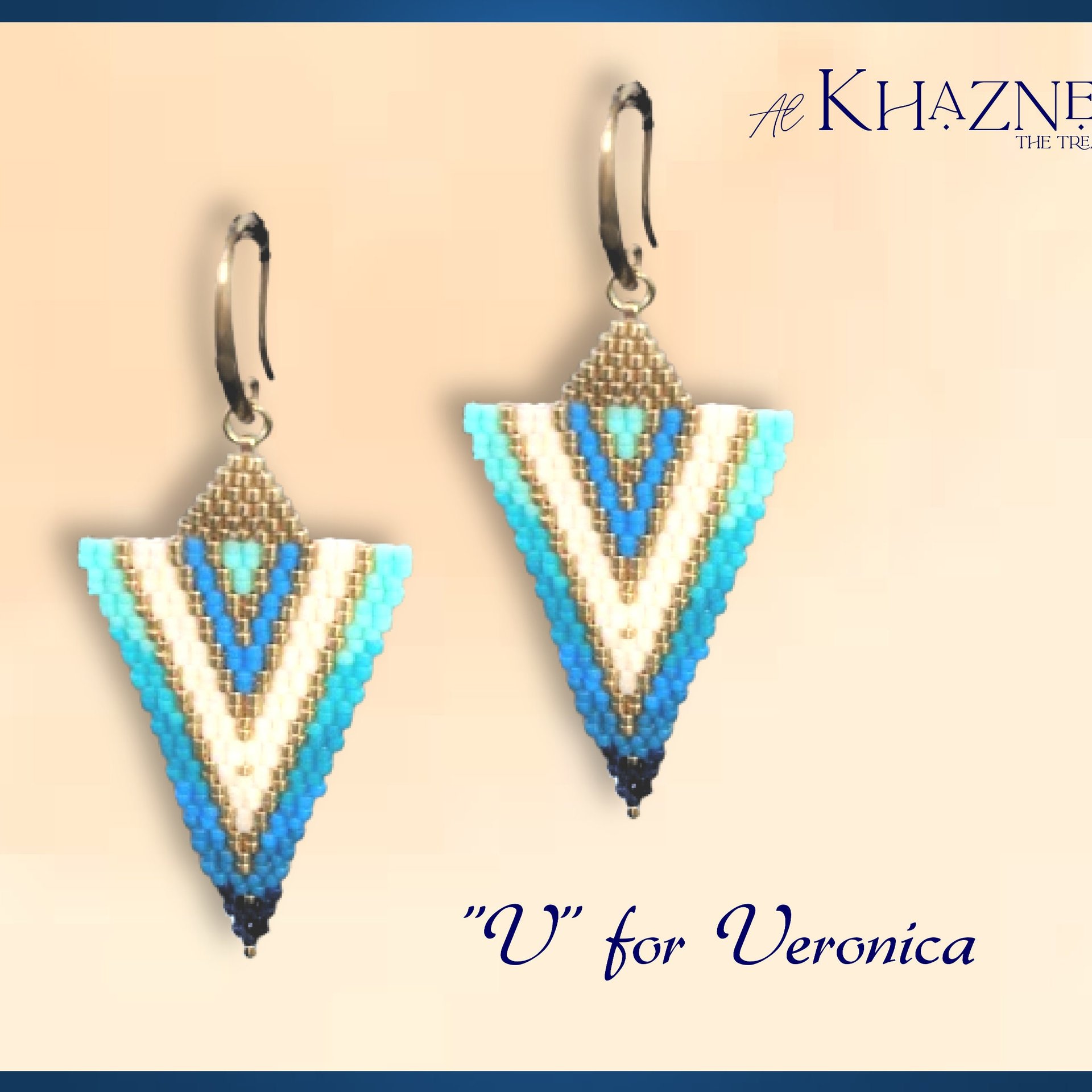 Earrings "V" for VERONICA Tutorial