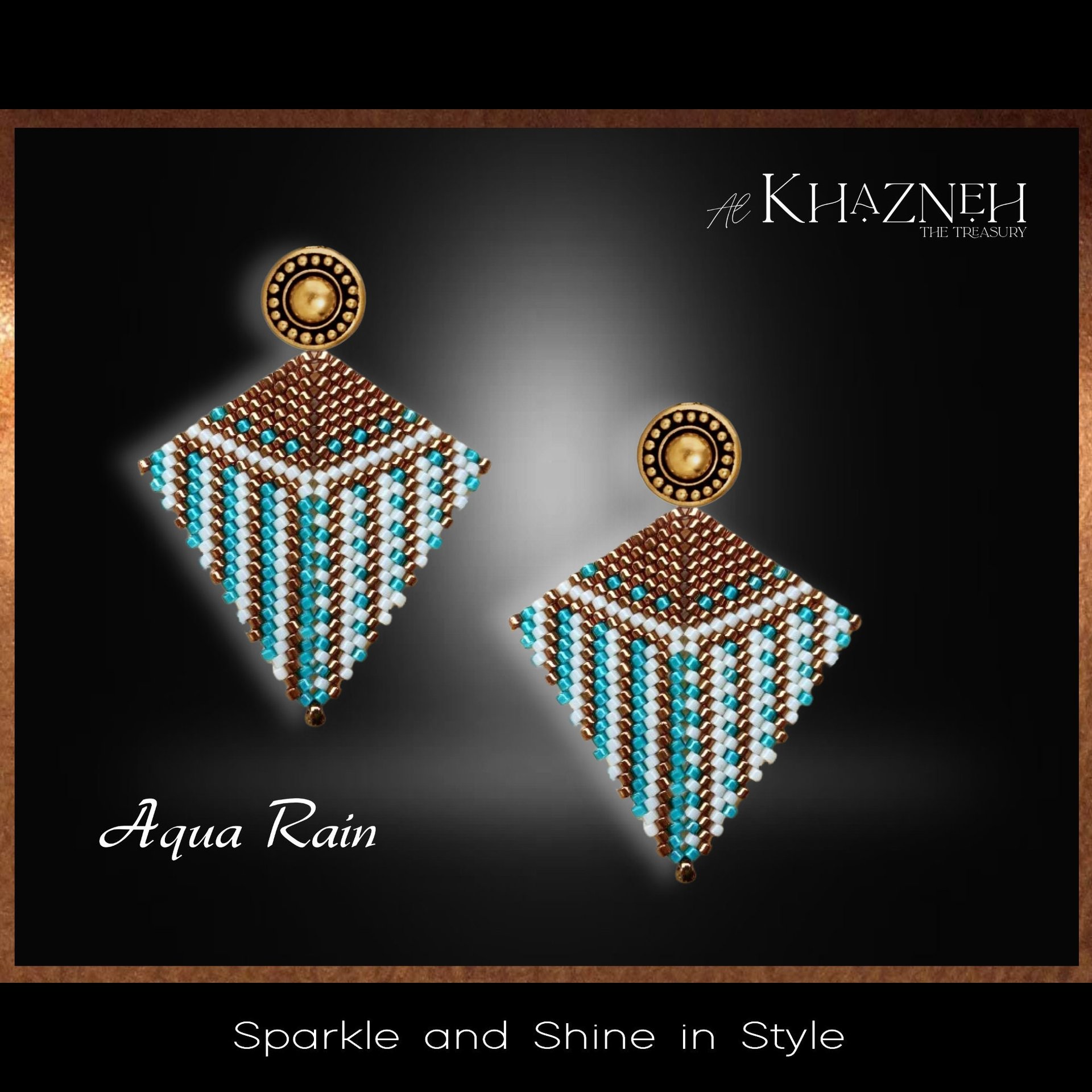 AQUA RAIN - Kite Earrings Pattern