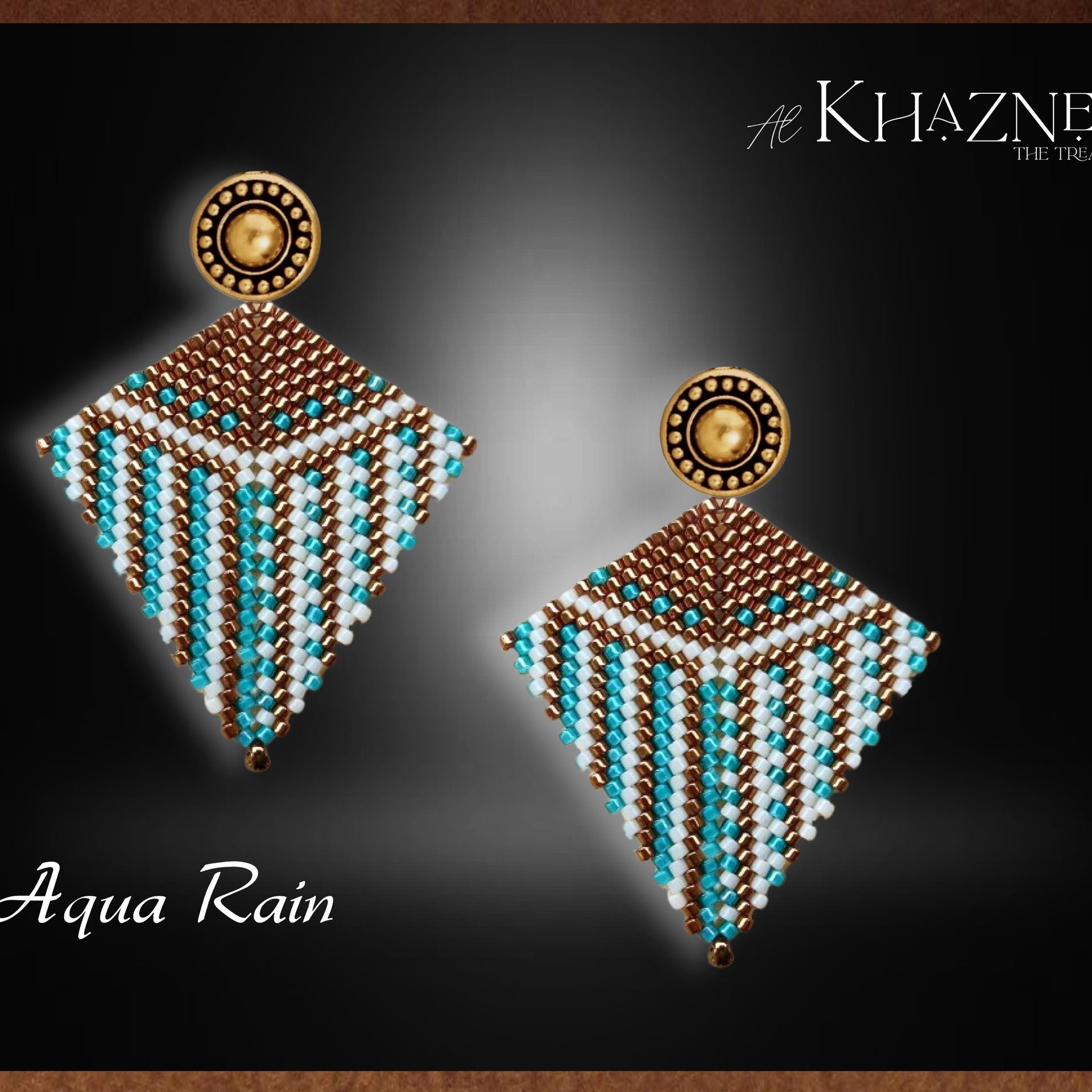 AQUA RAIN - Kite Earrings Pattern