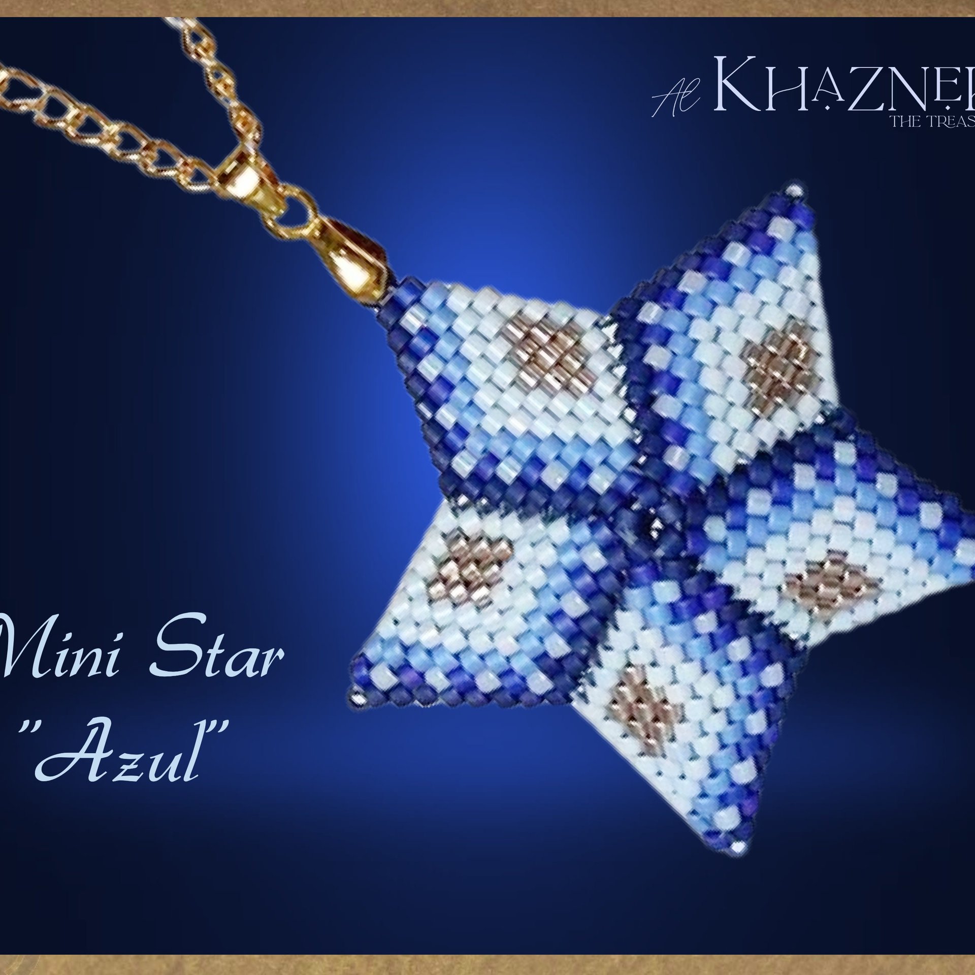 Mini 3D Star "AZUL"