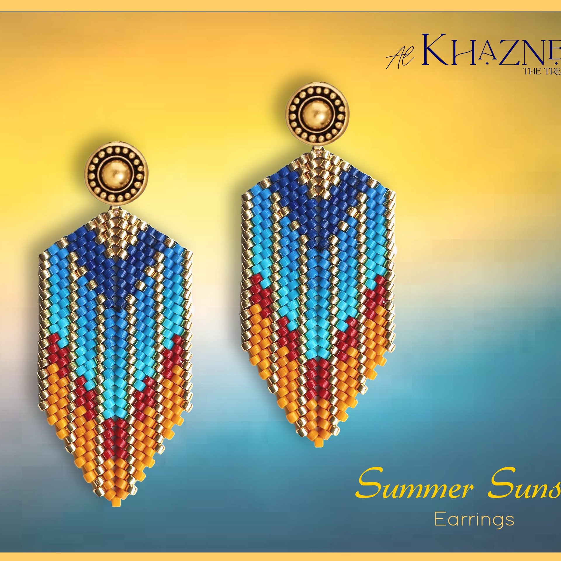 SUMMER SUNSET Earrings Tutorial