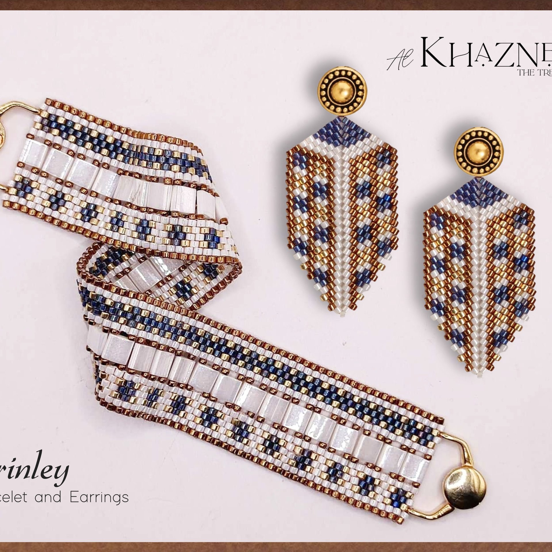 Even Peyote Bracelet Pattern with Tila's - "BRINLEY"