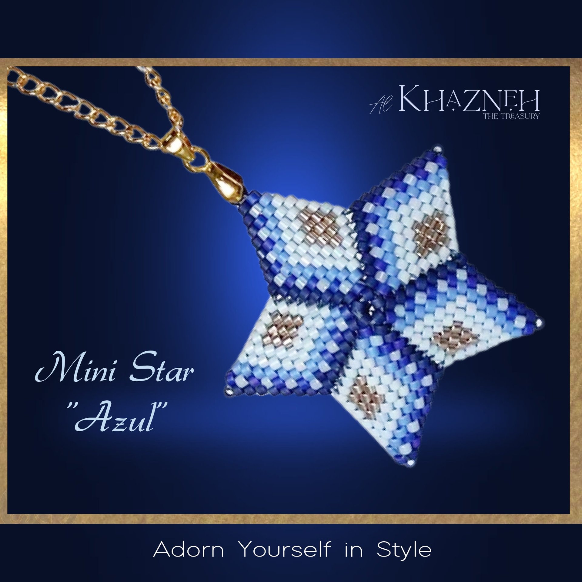 Mini 3D Star "AZUL"